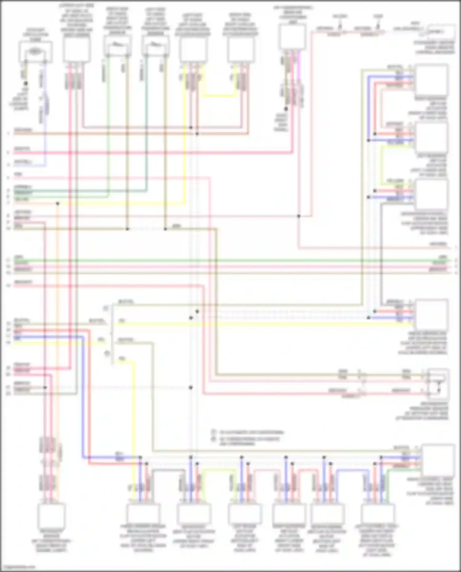 Wiring diagram right blending air flap actuator for Mercedes-Benz GLC-class X253 (2015-2019) (1 of 1)