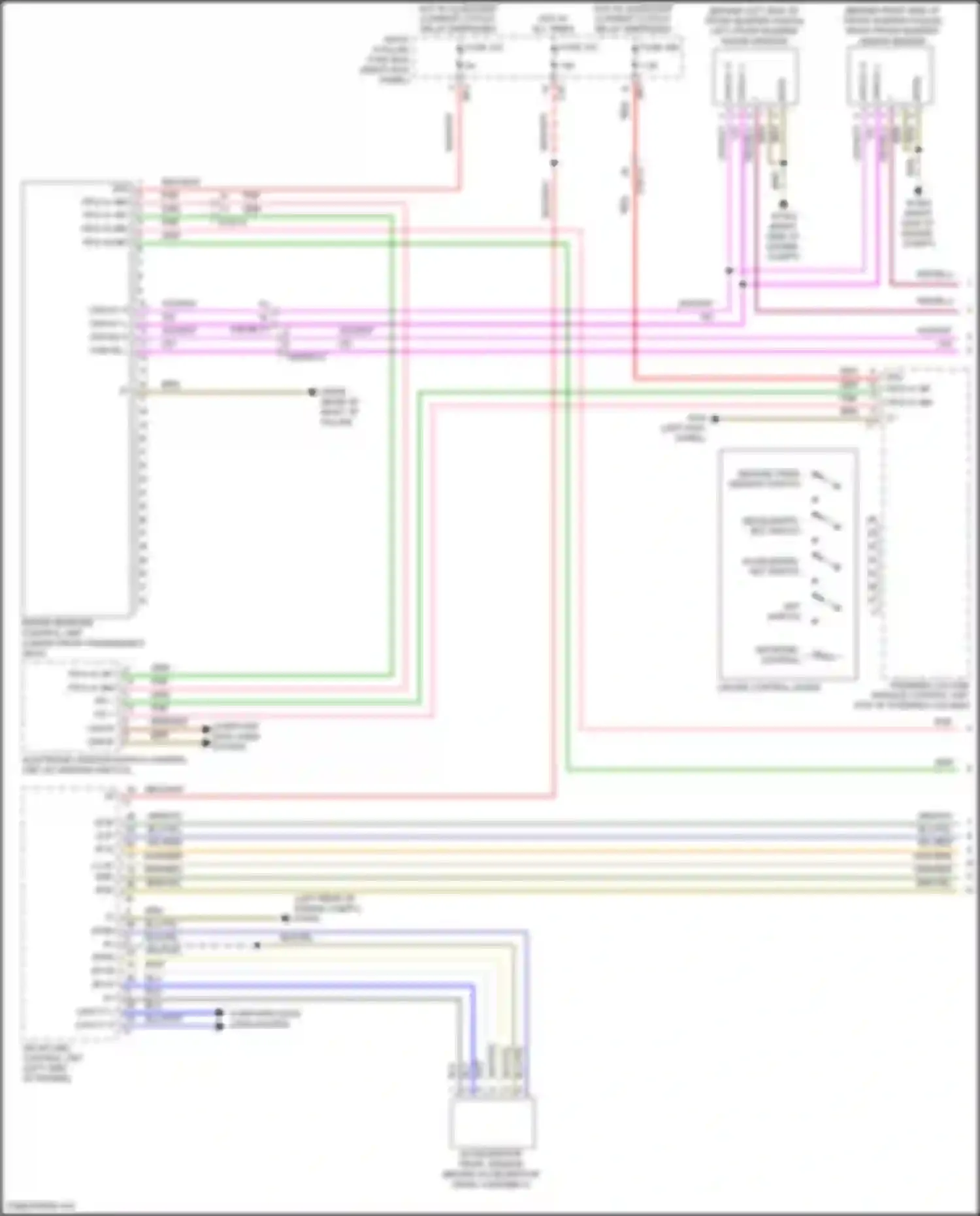 Wiring diagram right front bumper radar sensor for Mercedes-Benz GLC-class X253 (2015-2019) (1 of 3)