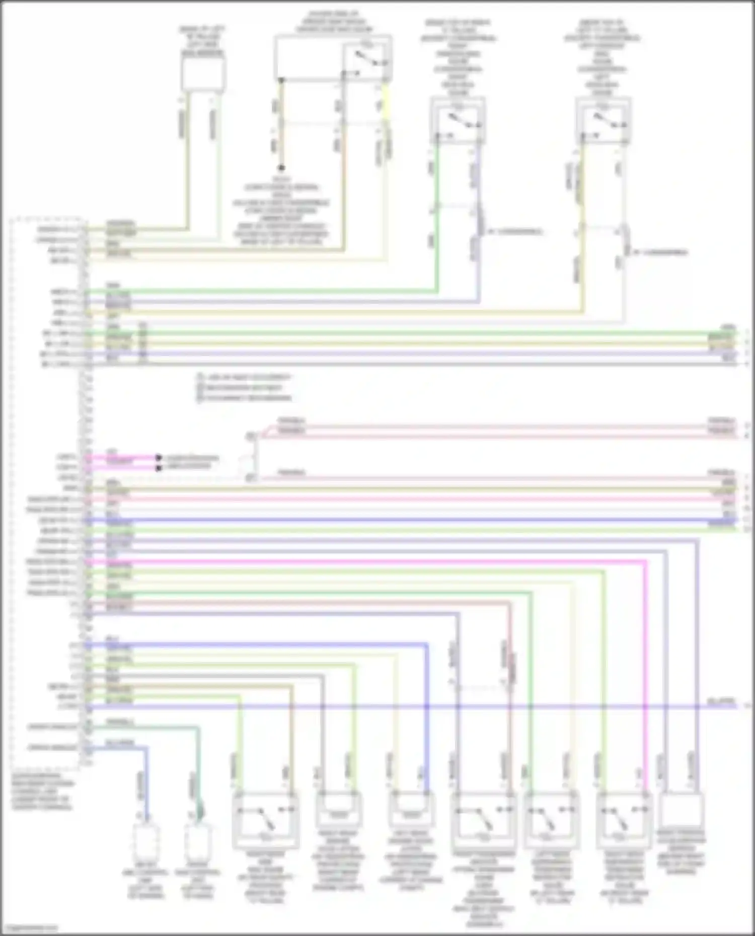 Wiring diagram right frontal acceleration sensor for Mercedes-Benz GLC-class X253 (2015-2019) (1 of 1)