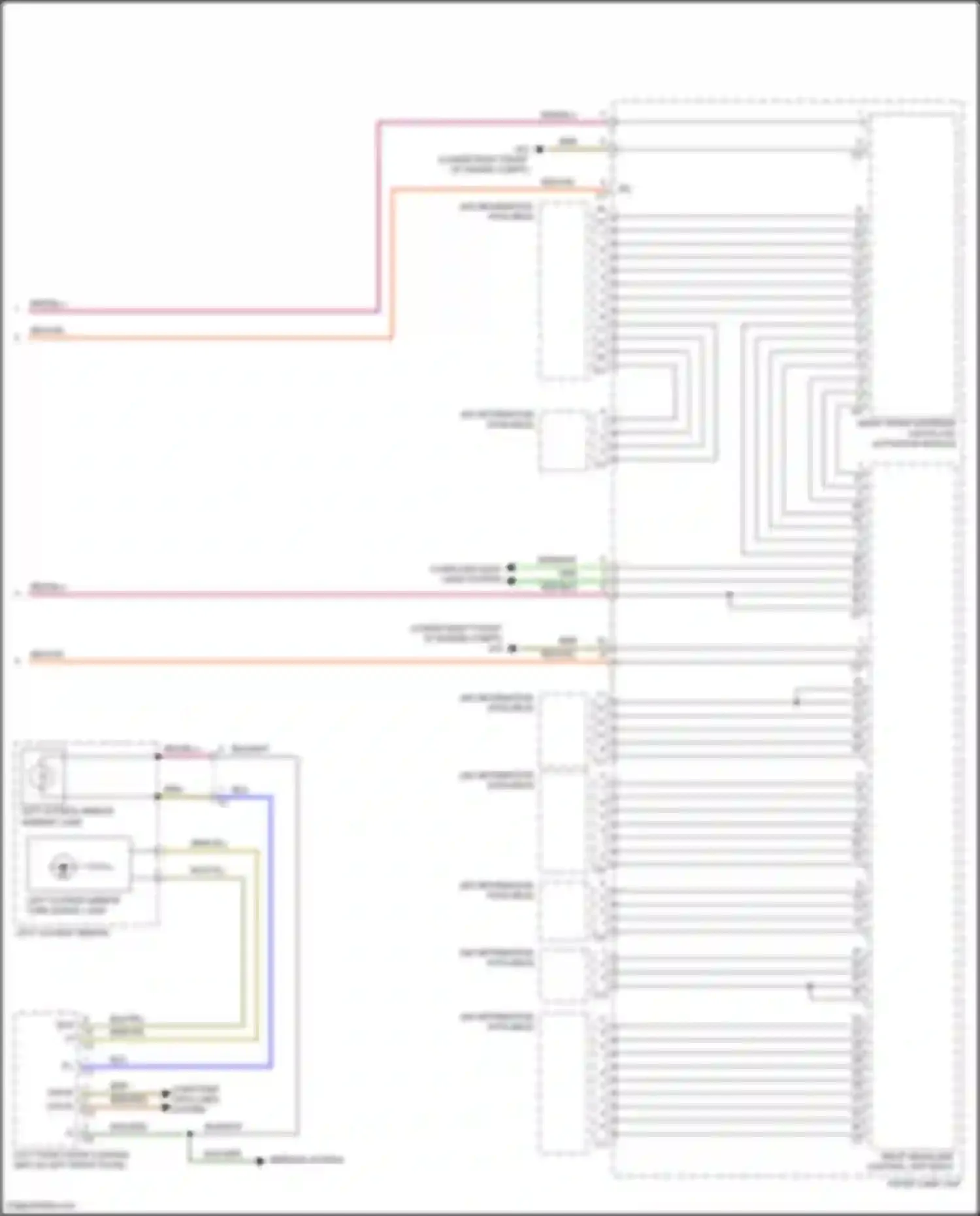 Wiring diagram right headlamp control unit right front lamp unit for Mercedes-Benz GLC-class X253 (2015-2019) (1 of 1)