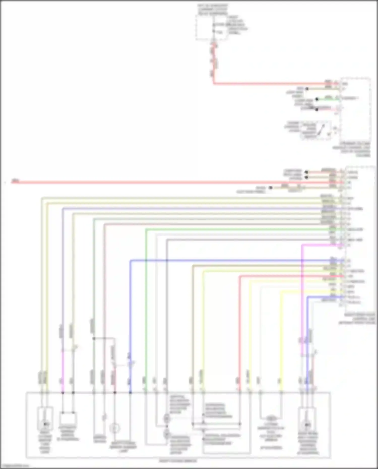 Wiring diagram right outside mirror turn signal lamp for Mercedes-Benz GLC-class X253 (2015-2019) (4 of 5)