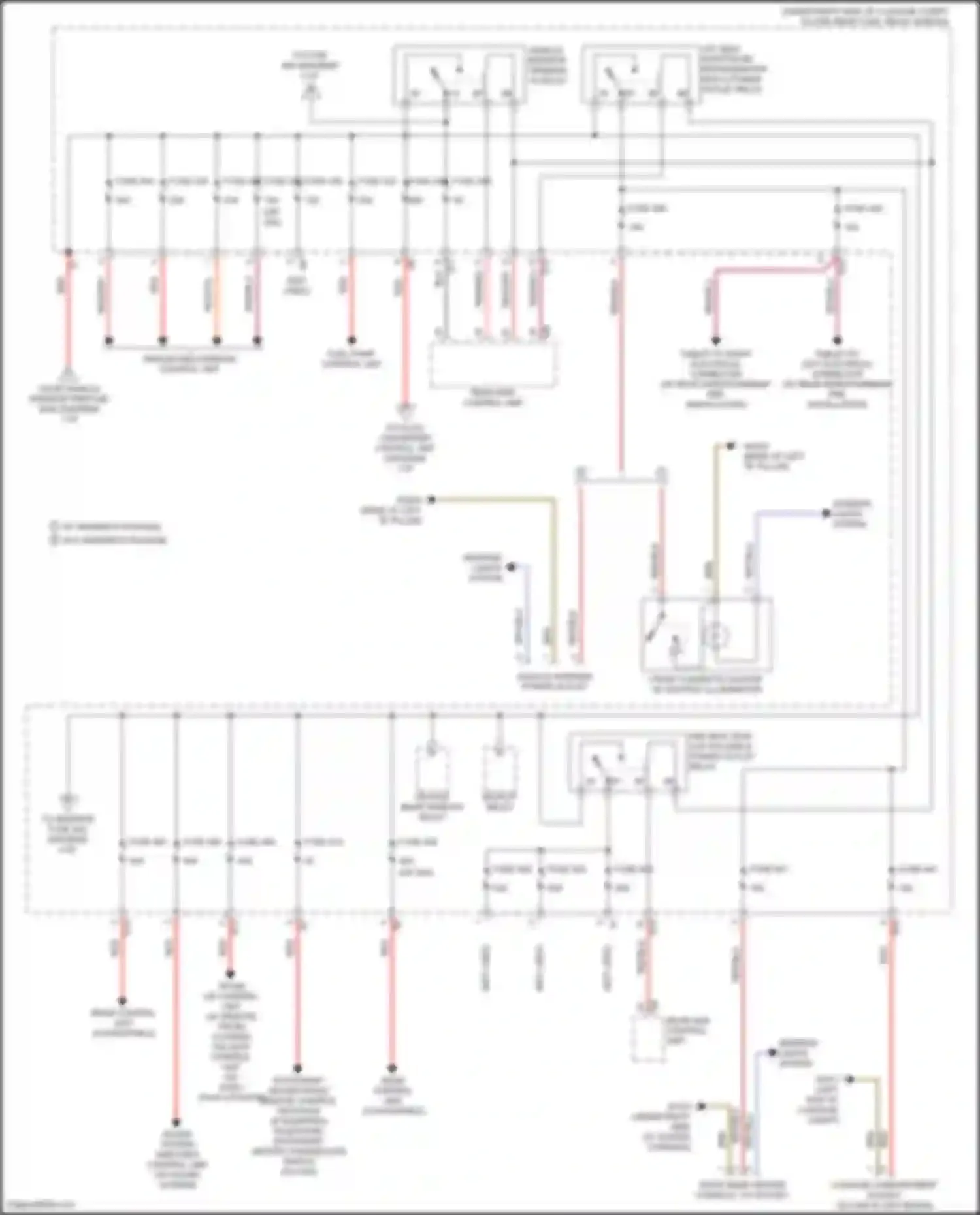 Wiring diagram tailgate control unit for Mercedes-Benz GLC-class X253 (2015-2019) (2 of 3)