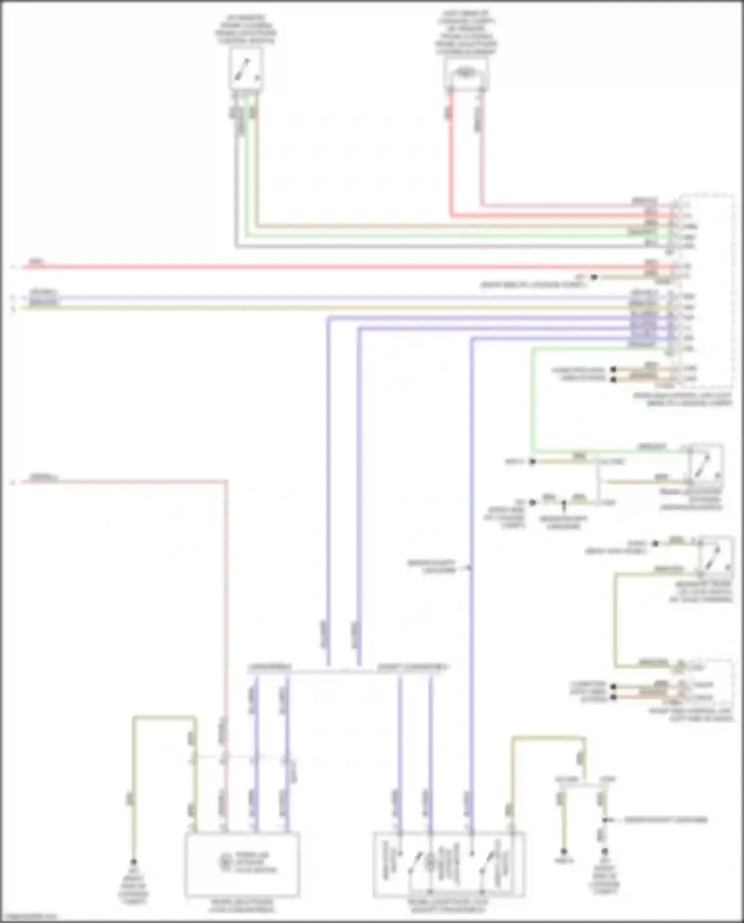 Wiring diagram trunk lid/liftgate locking element for Mercedes-Benz GLC-class X253 (2015-2019) (2 of 2)