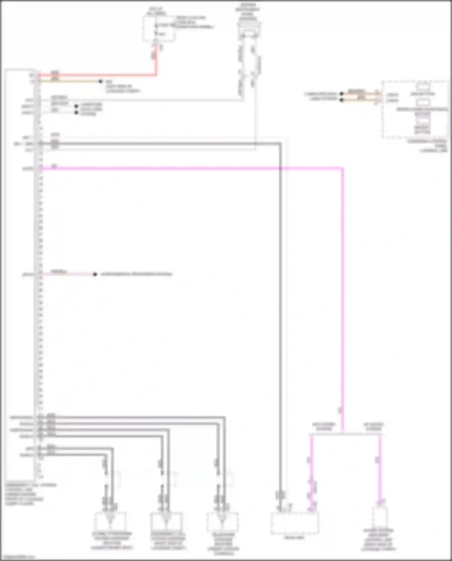 Wiring diagram w/ sound system for Mercedes-Benz GLC-class X253 (2015-2019) (3 of 5)