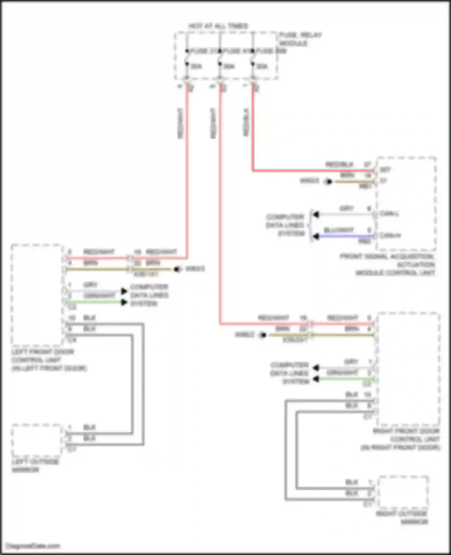 GLC-class Mercedes-Benz X254 (2022-2024): Heated mirrors circuit, suv