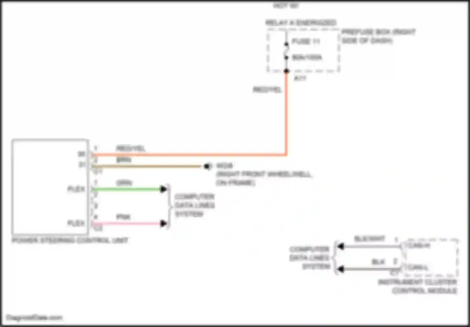 GLC-class Mercedes-Benz X254 (2022-2024): Electronic power steering circuit, suv