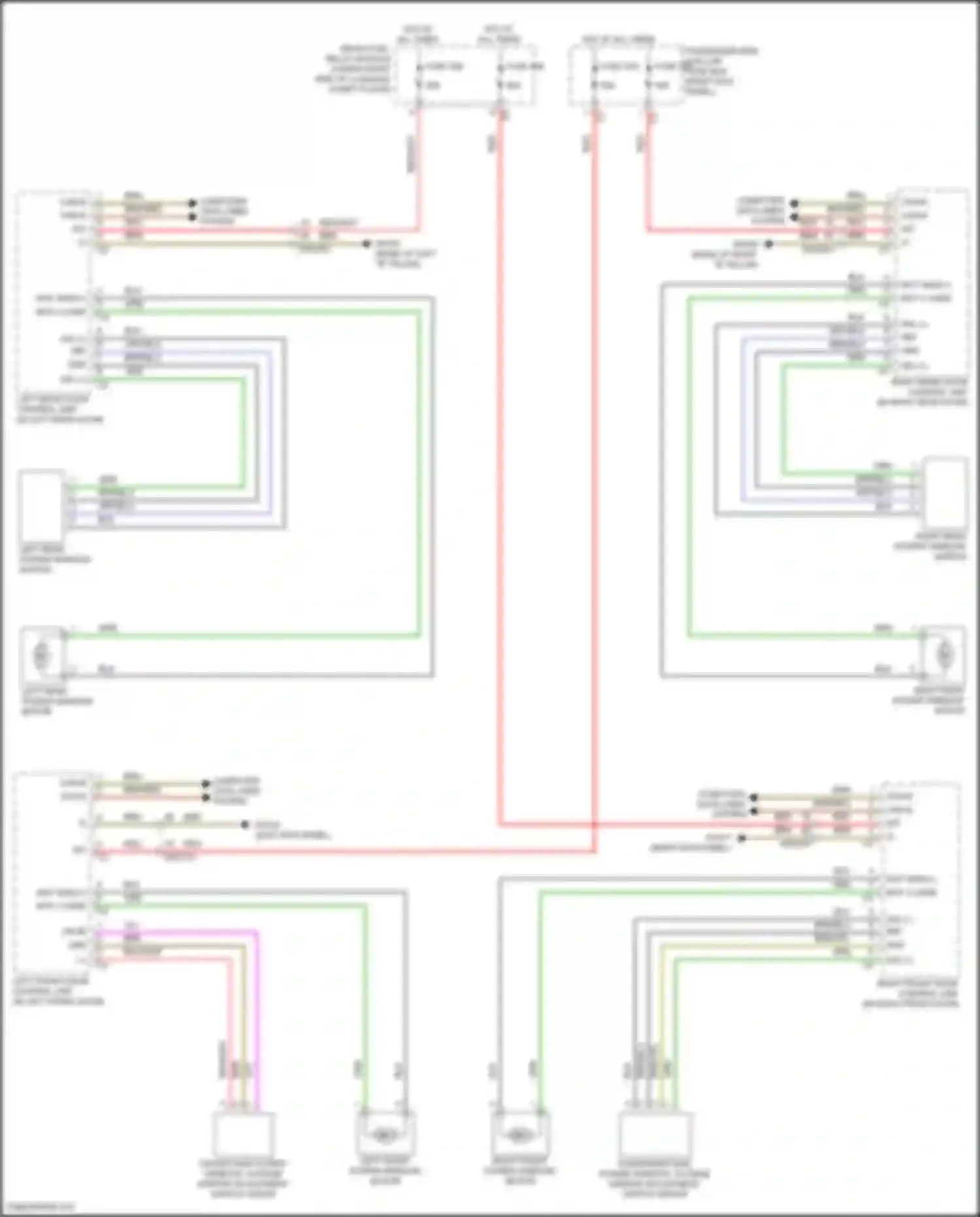GLC-class Mercedes-Benz X254 (2022-2024): Power windows circuit, coupe