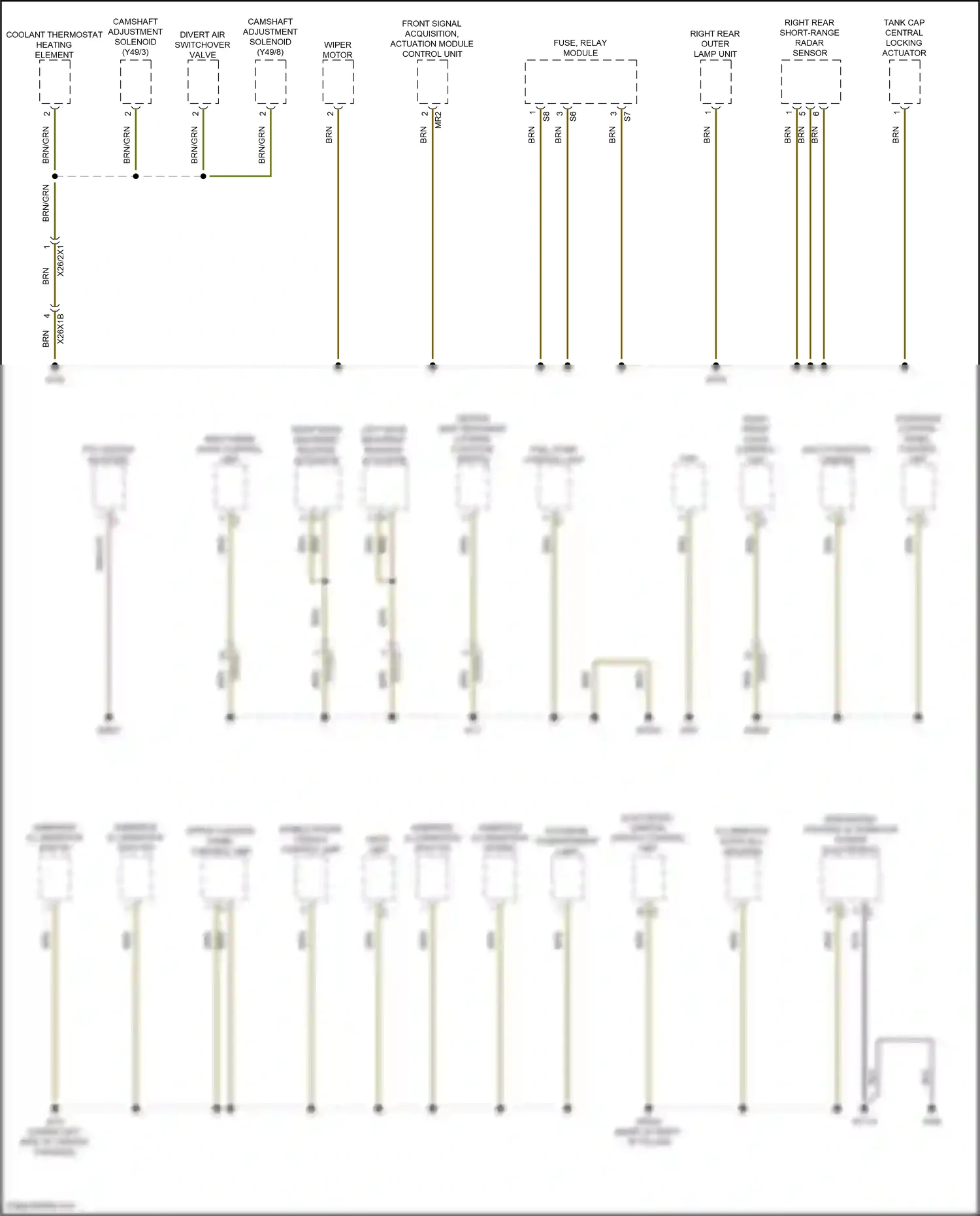 Mercedes-Benz GLC-class X254 (2022-2024) multi-function camera wiring diagram  (1 of 4)