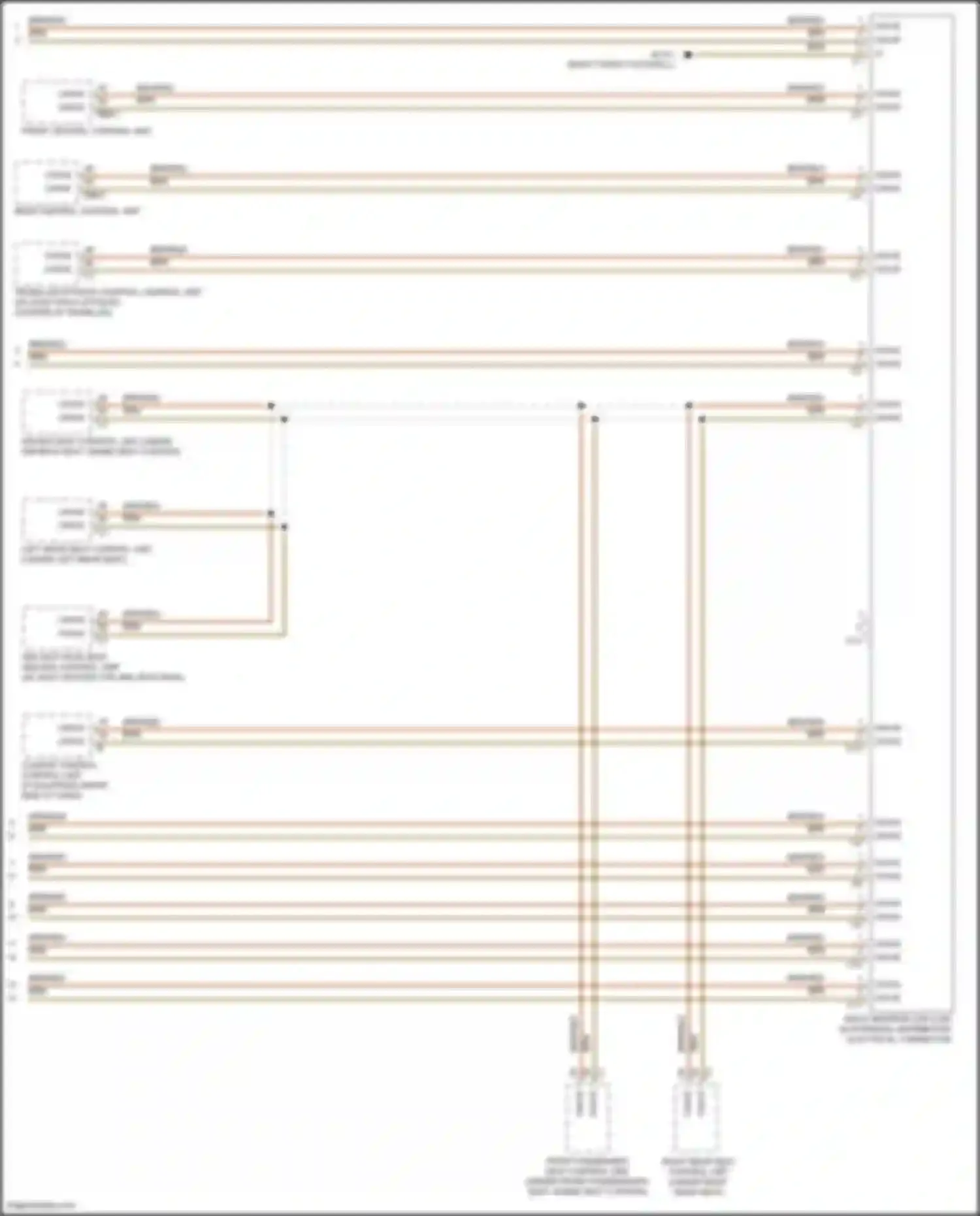 GLE-class Coupe Mercedes-Benz C167 (2019-2023): High/low bus circuit (8 of 8)