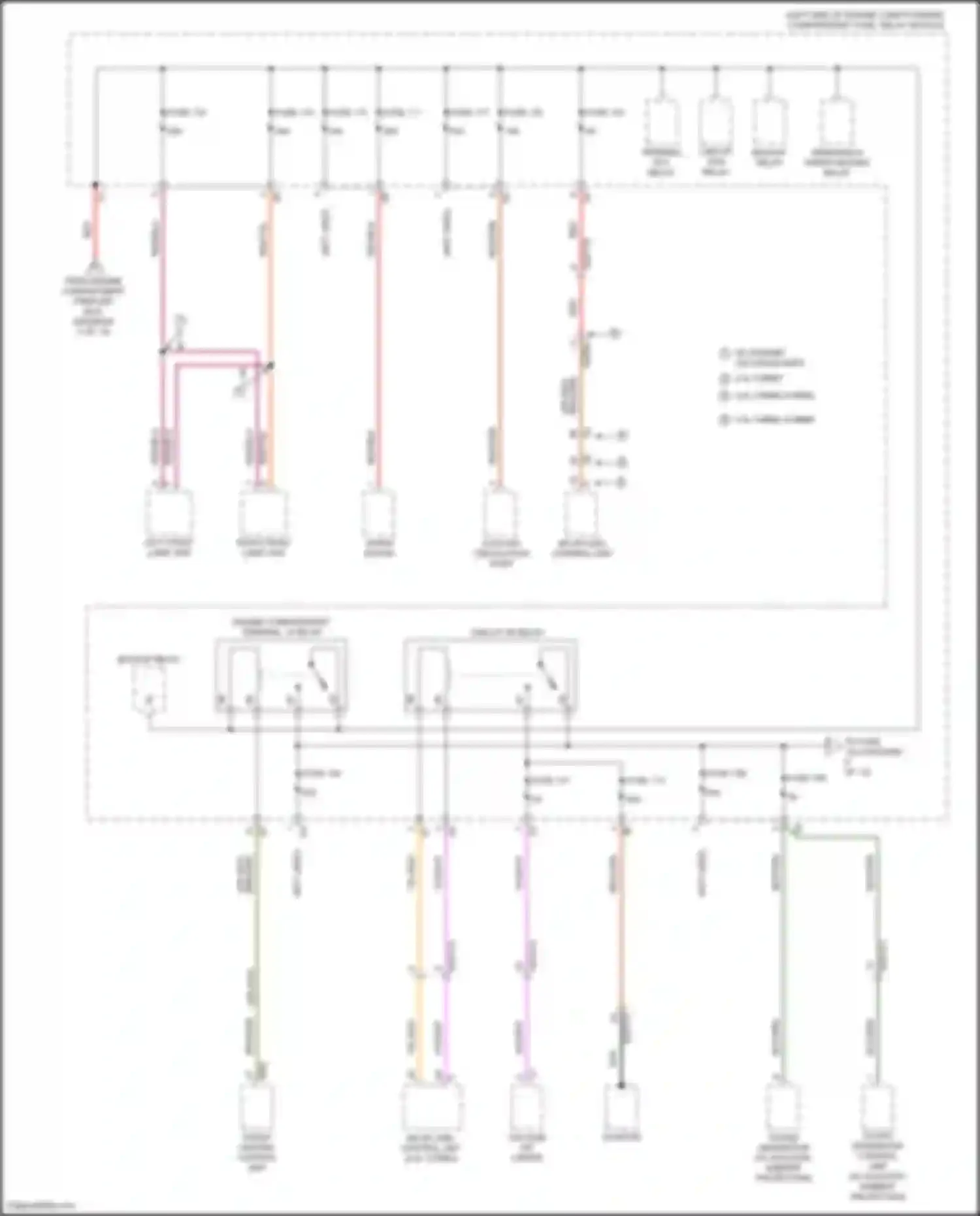 Car Wiring Diagrams for GLE-class Coupe Mercedes-Benz C167 (2019-2023): Power distribution circuit (7 of 13)