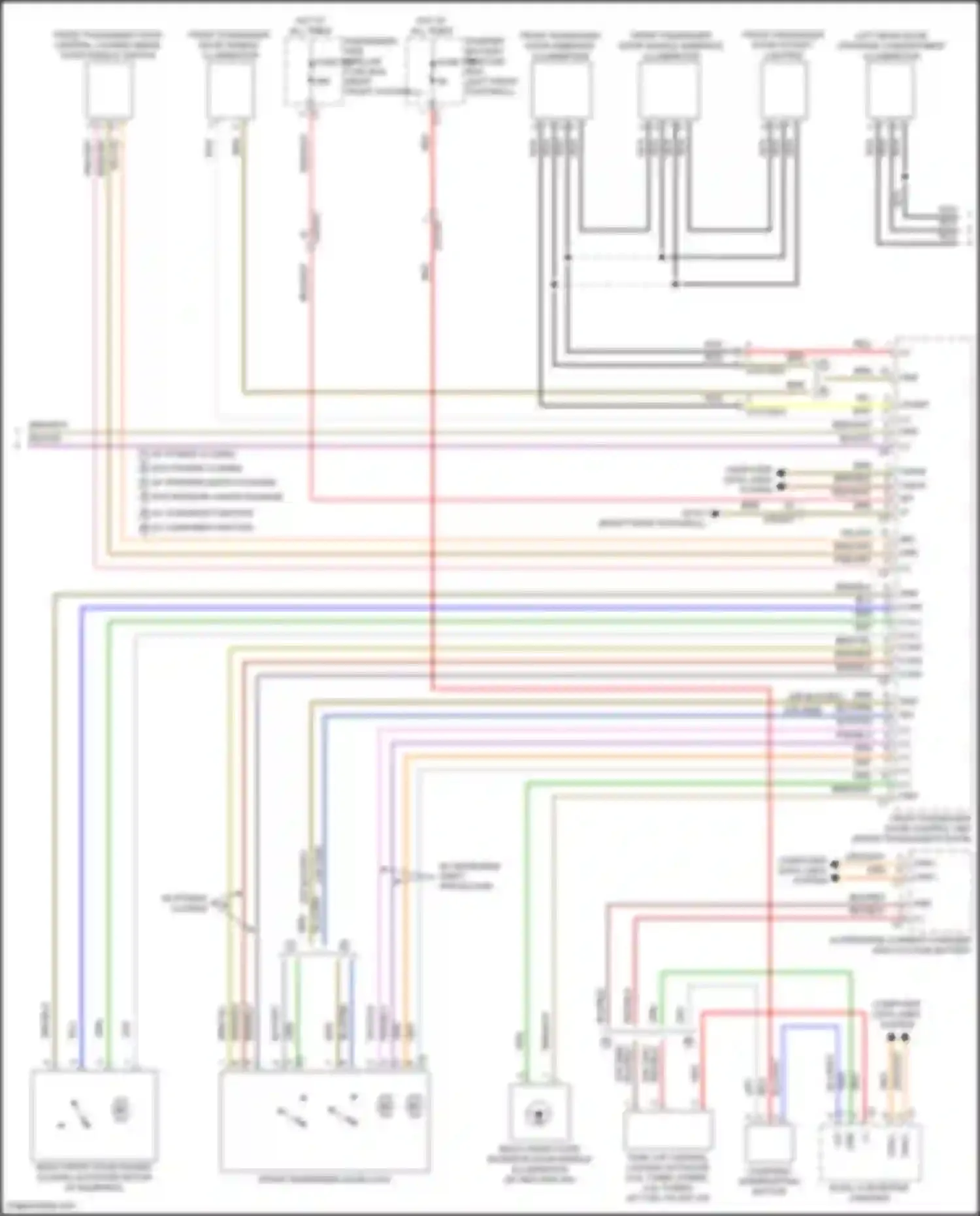 Wiring diagram ac charging function for Mercedes-Benz GLE-class Coupe C167 (2019-2023) (1 of 2)