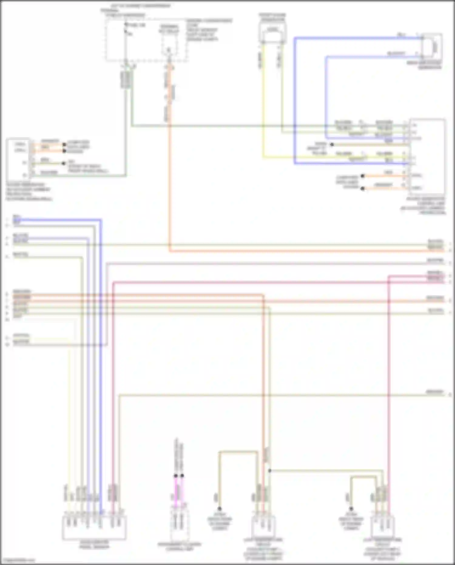 Wiring diagram accelerator pedal sensor for Mercedes-Benz GLE-class Coupe C167 (2019-2023) (4 of 4)