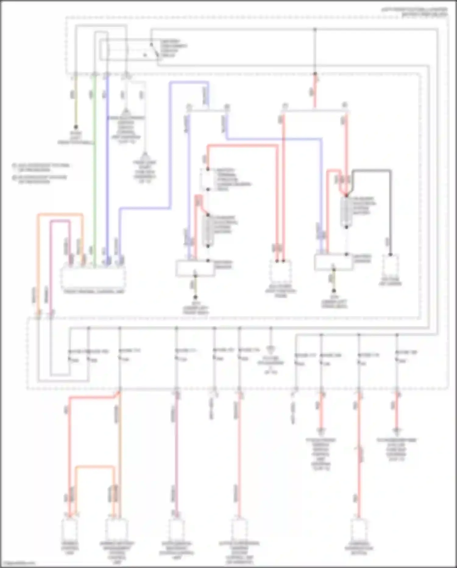 Wiring diagram battery terminal pyrofuse for Mercedes-Benz GLE-class Coupe C167 (2019-2023) (2 of 5)