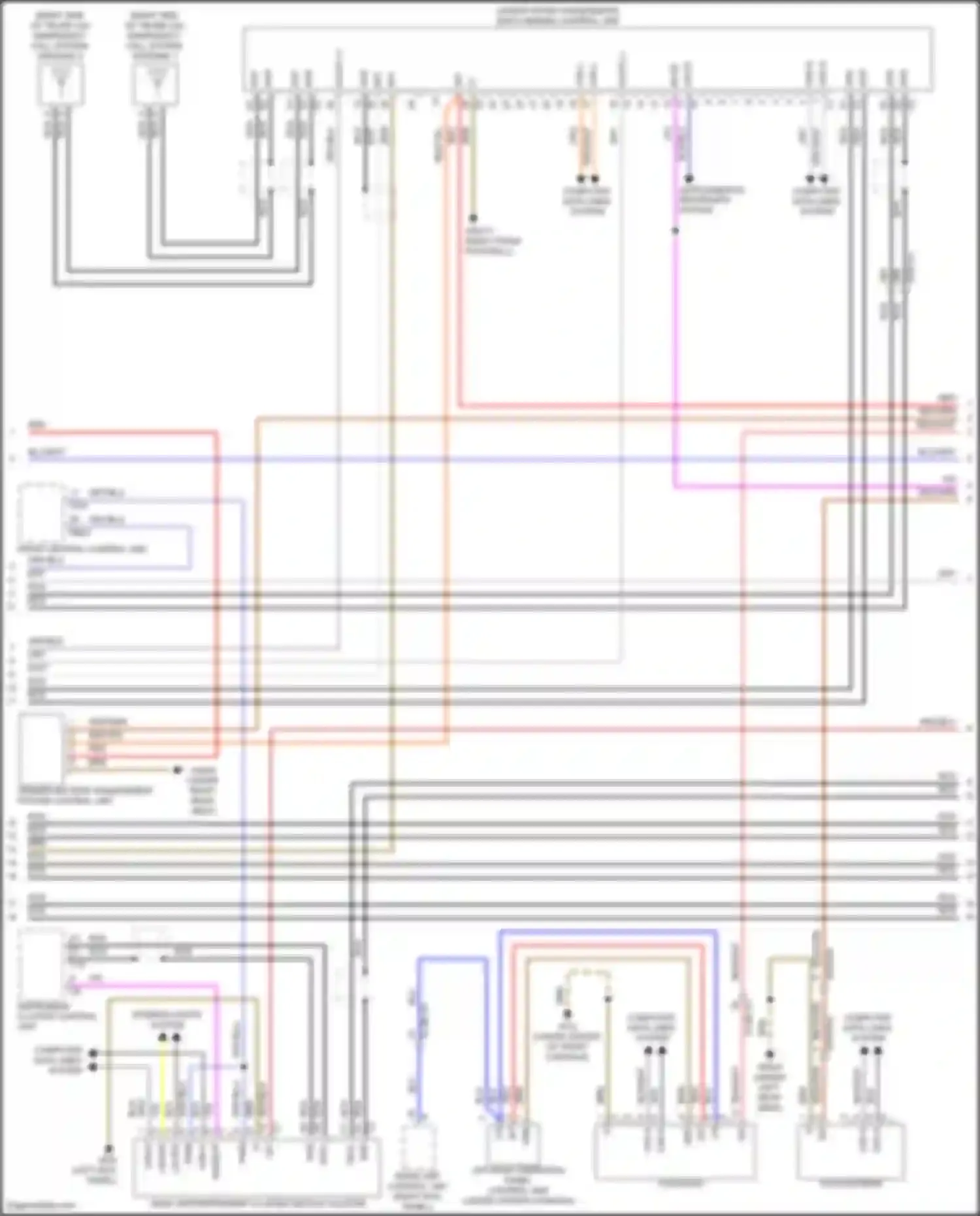 Wiring diagram drive unit control unit for Mercedes-Benz GLE-class Coupe C167 (2019-2023) (1 of 6)