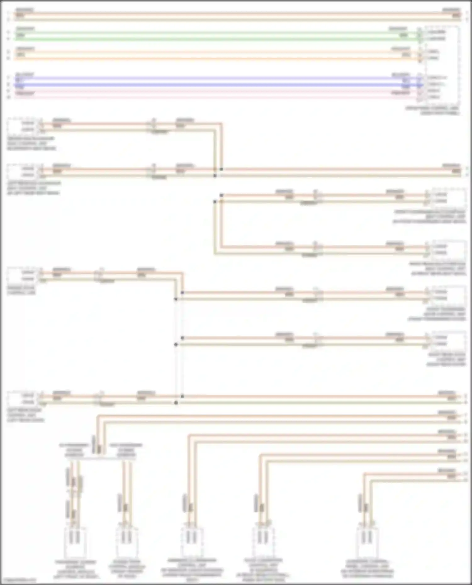 Wiring diagram driver multicontour seat control unit for Mercedes-Benz GLE-class Coupe C167 (2019-2023) (2 of 3)