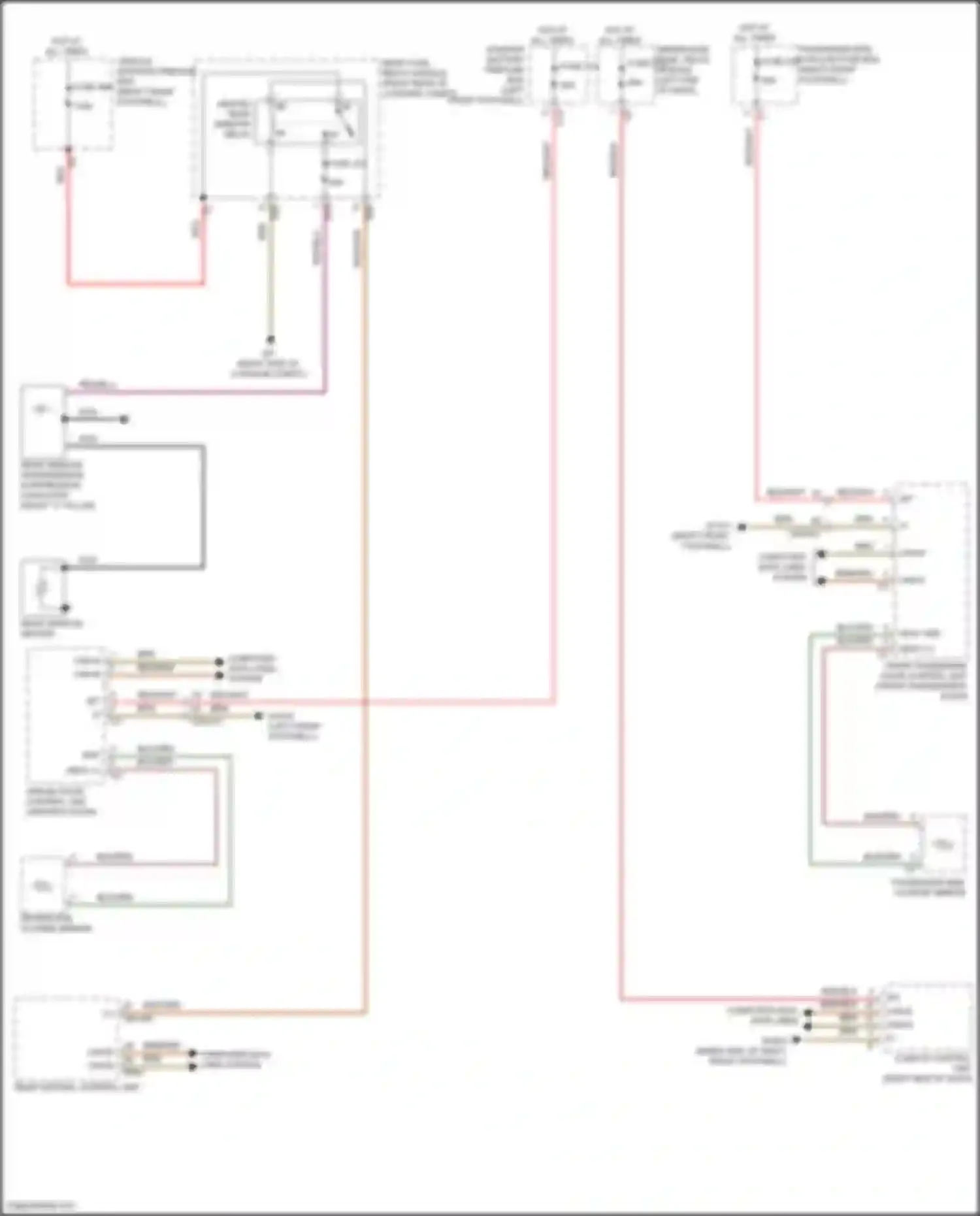 Wiring diagram driver side outside mirror for Mercedes-Benz GLE-class Coupe C167 (2019-2023) (5 of 6)