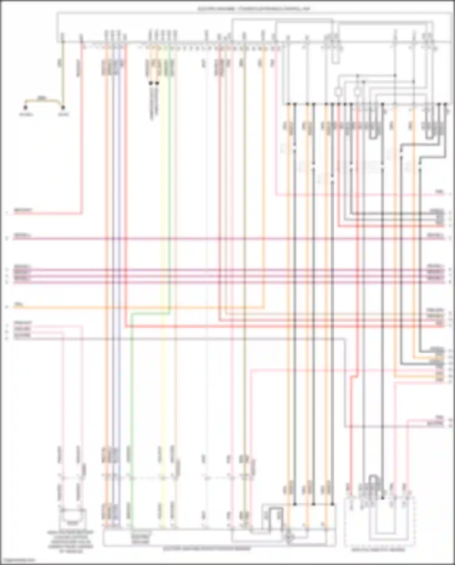 Wiring diagram electric machine 1 power electronics control unit for Mercedes-Benz GLE-class Coupe C167 (2019-2023) (6 of 6)