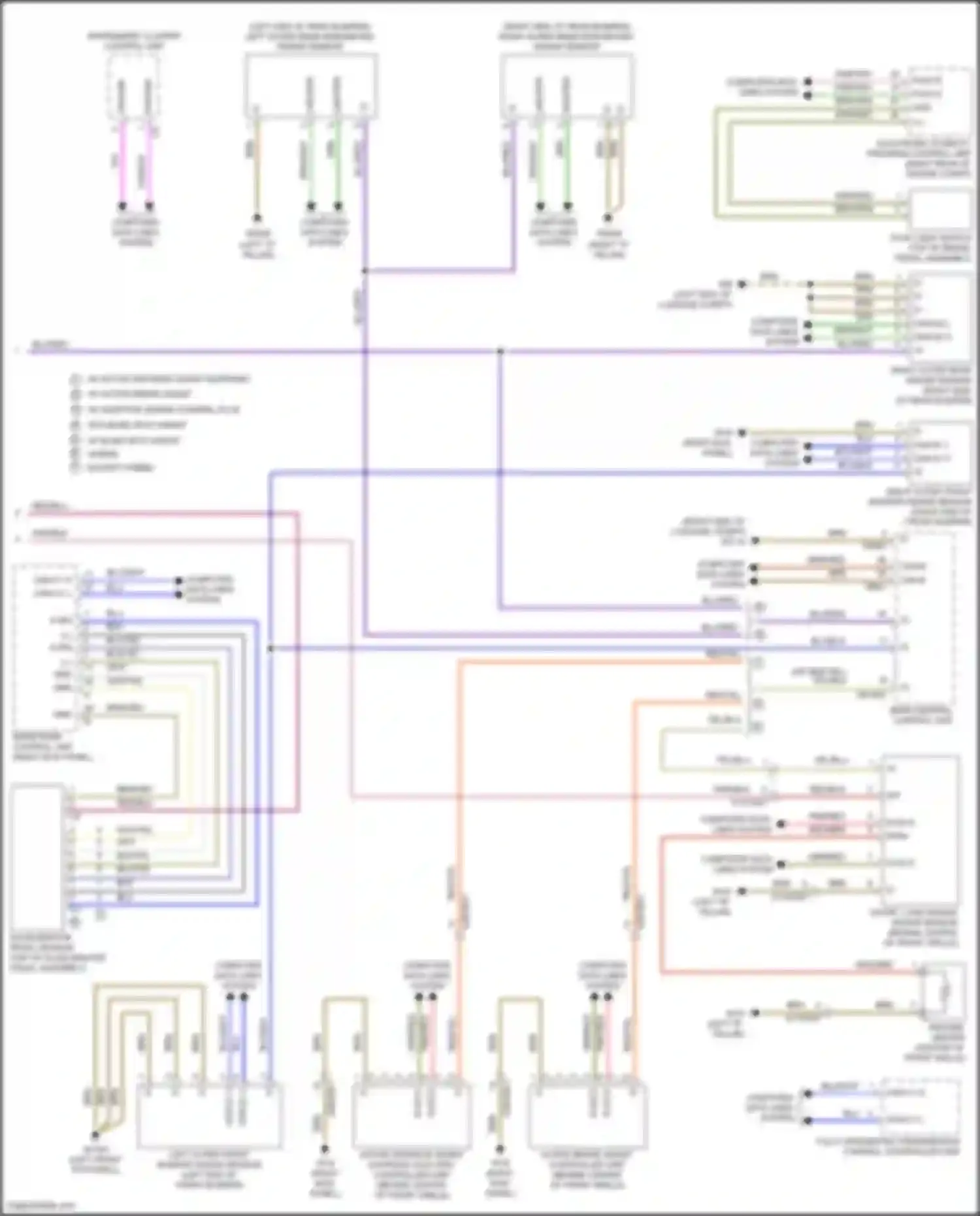 Wiring diagram electronic stability program control unit for Mercedes-Benz GLE-class Coupe C167 (2019-2023) (2 of 13)
