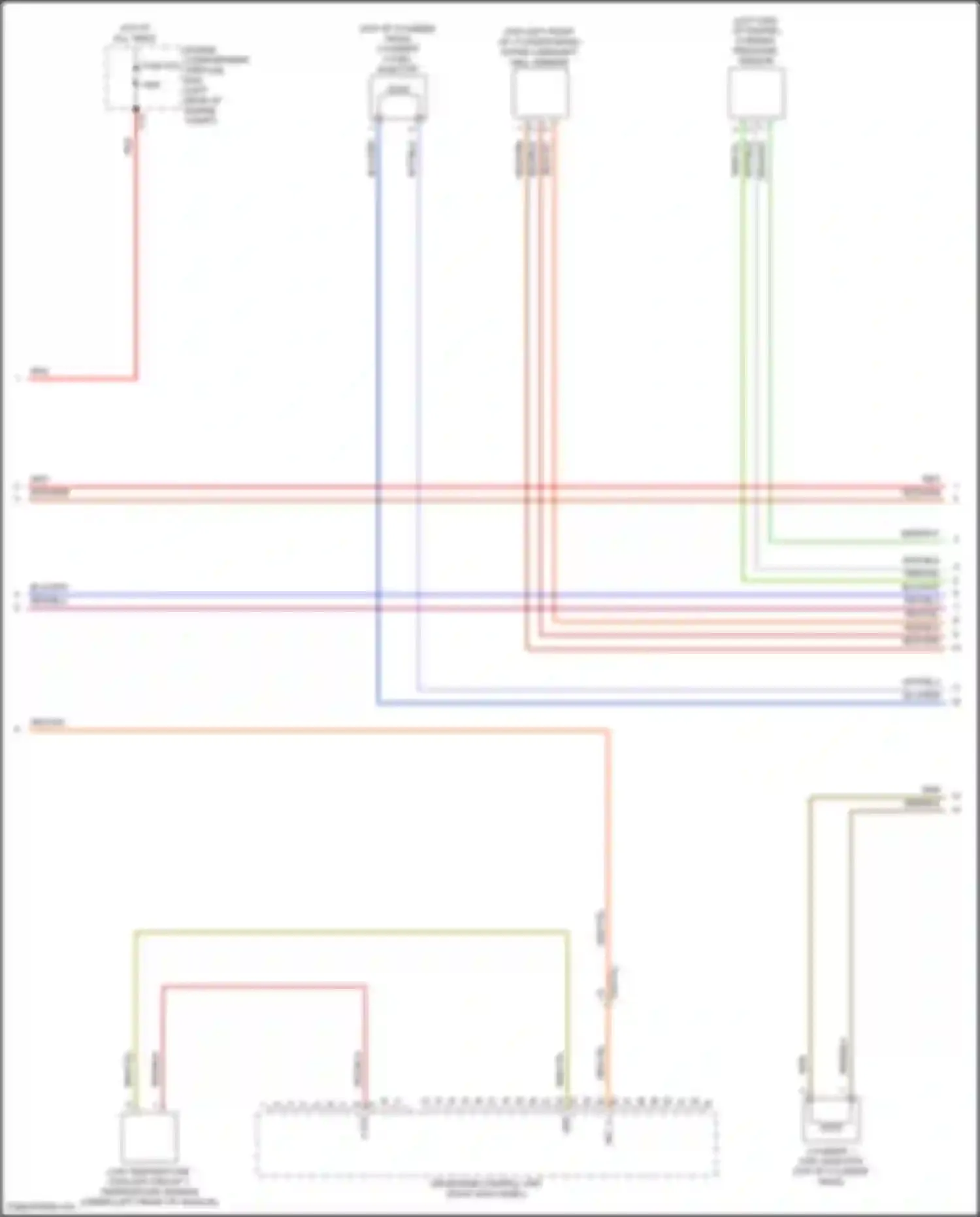 Wiring diagram engine compartment prefuse box for Mercedes-Benz GLE-class Coupe C167 (2019-2023) (10 of 11)