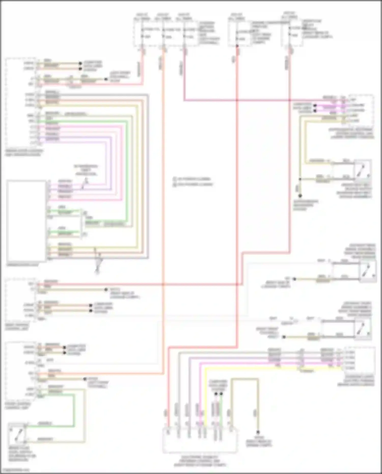 Wiring diagram engine compartment prefuse box for Mercedes-Benz GLE-class Coupe C167 (2019-2023) (7 of 11)