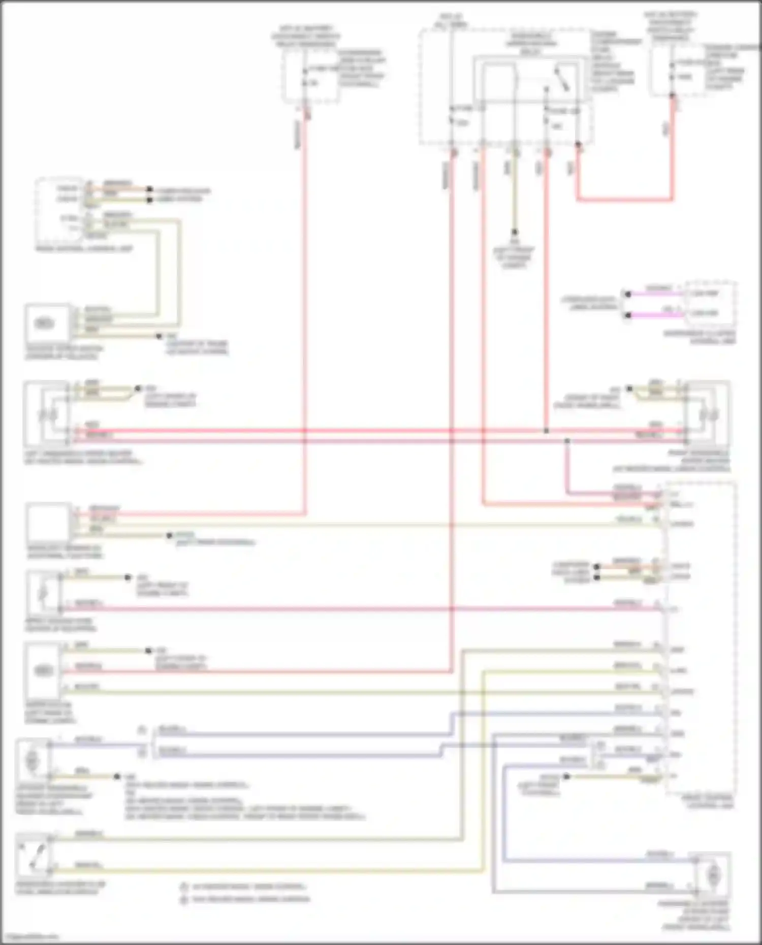 Wiring diagram engine compartment prefuse box for Mercedes-Benz GLE-class Coupe C167 (2019-2023) (9 of 11)