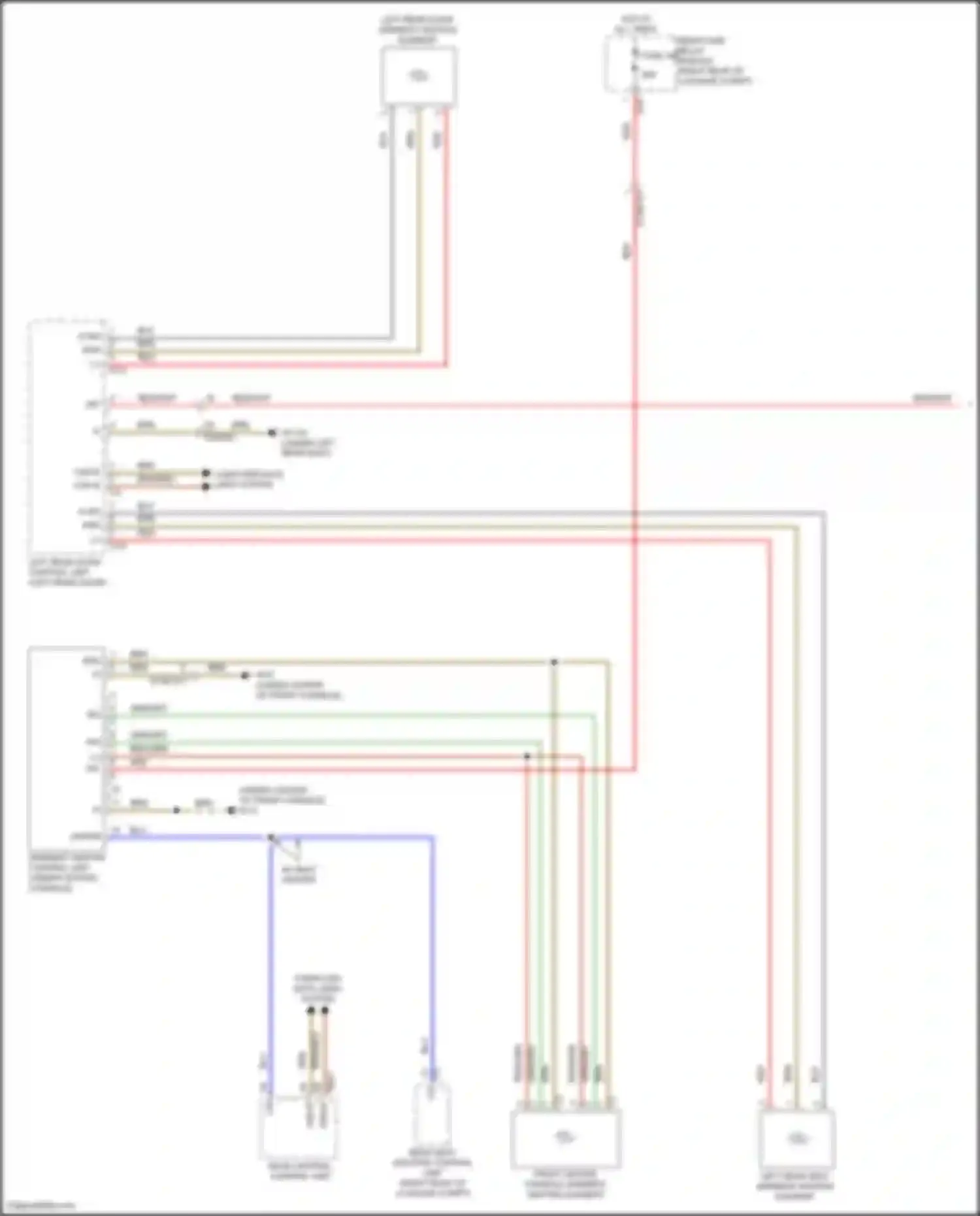 Wiring diagram front center console armrest heating element for Mercedes-Benz GLE-class Coupe C167 (2019-2023) (1 of 1)