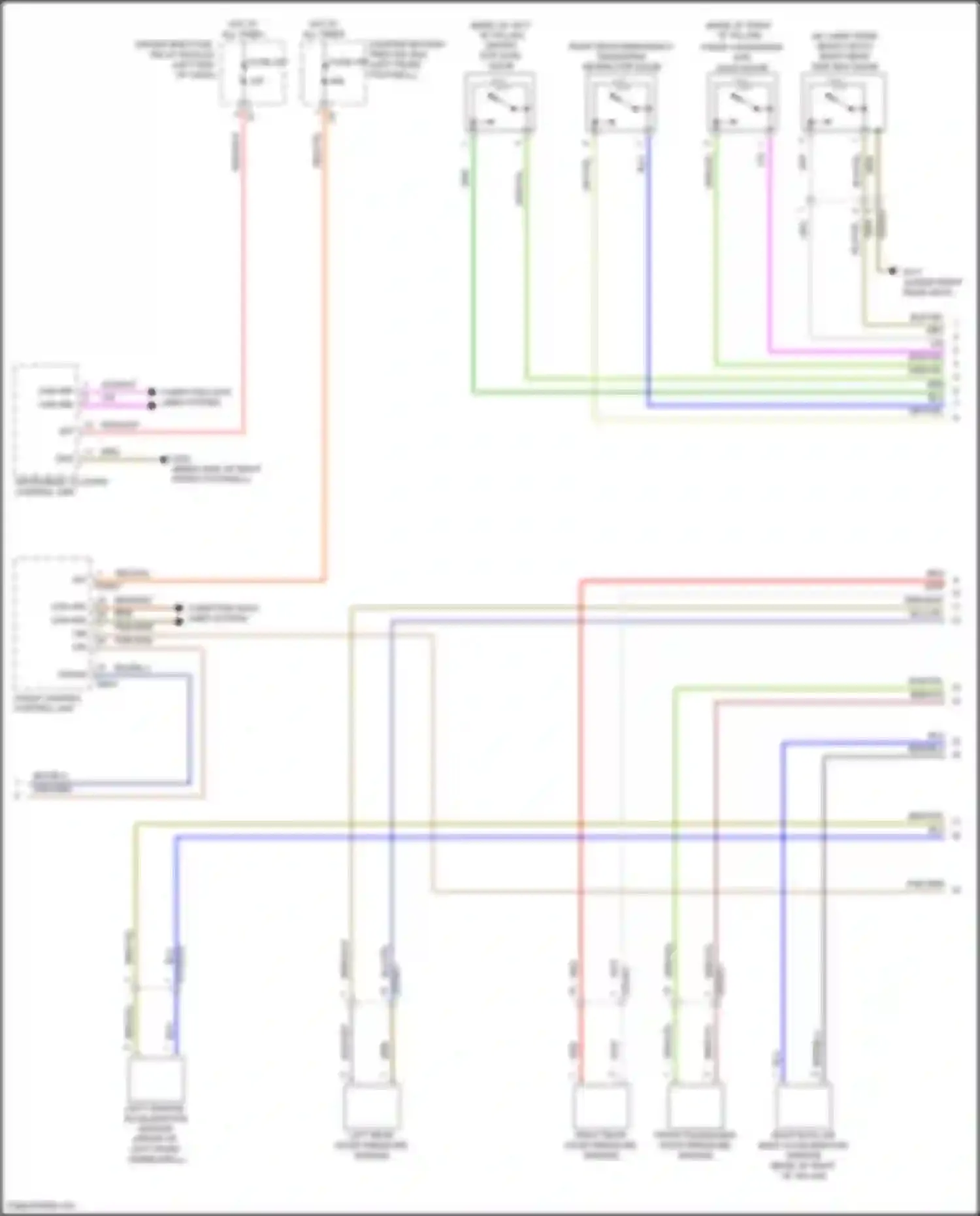 Wiring diagram front central control unit for Mercedes-Benz GLE-class Coupe C167 (2019-2023) (10 of 31)