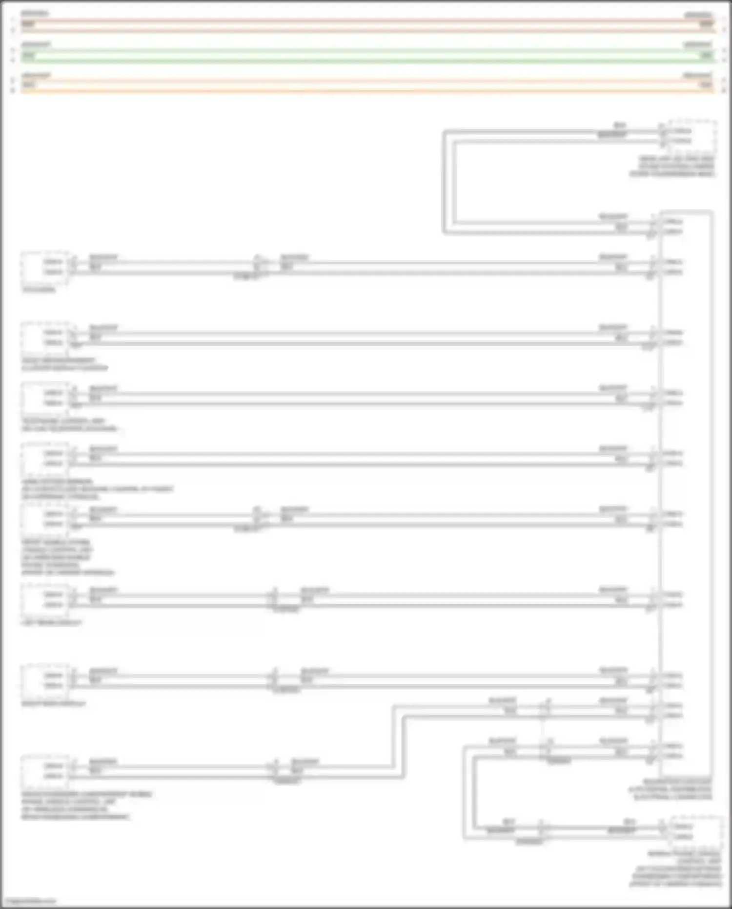Wiring diagram front mobile phone cradle control unit for Mercedes-Benz GLE-class Coupe C167 (2019-2023) (2 of 3)