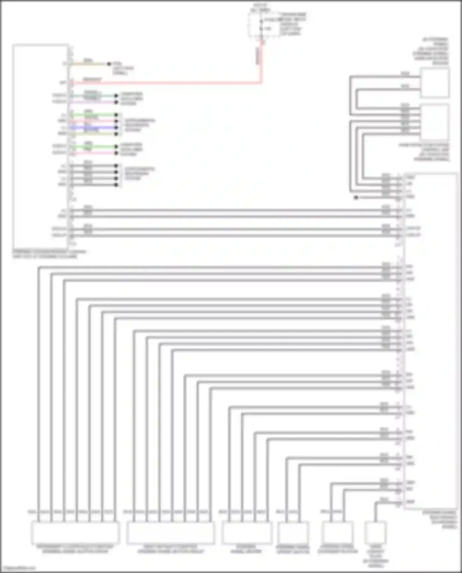 Wiring diagram head unit multi-function steering wheel button group for Mercedes-Benz GLE-class Coupe C167 (2019-2023) (3 of 3)