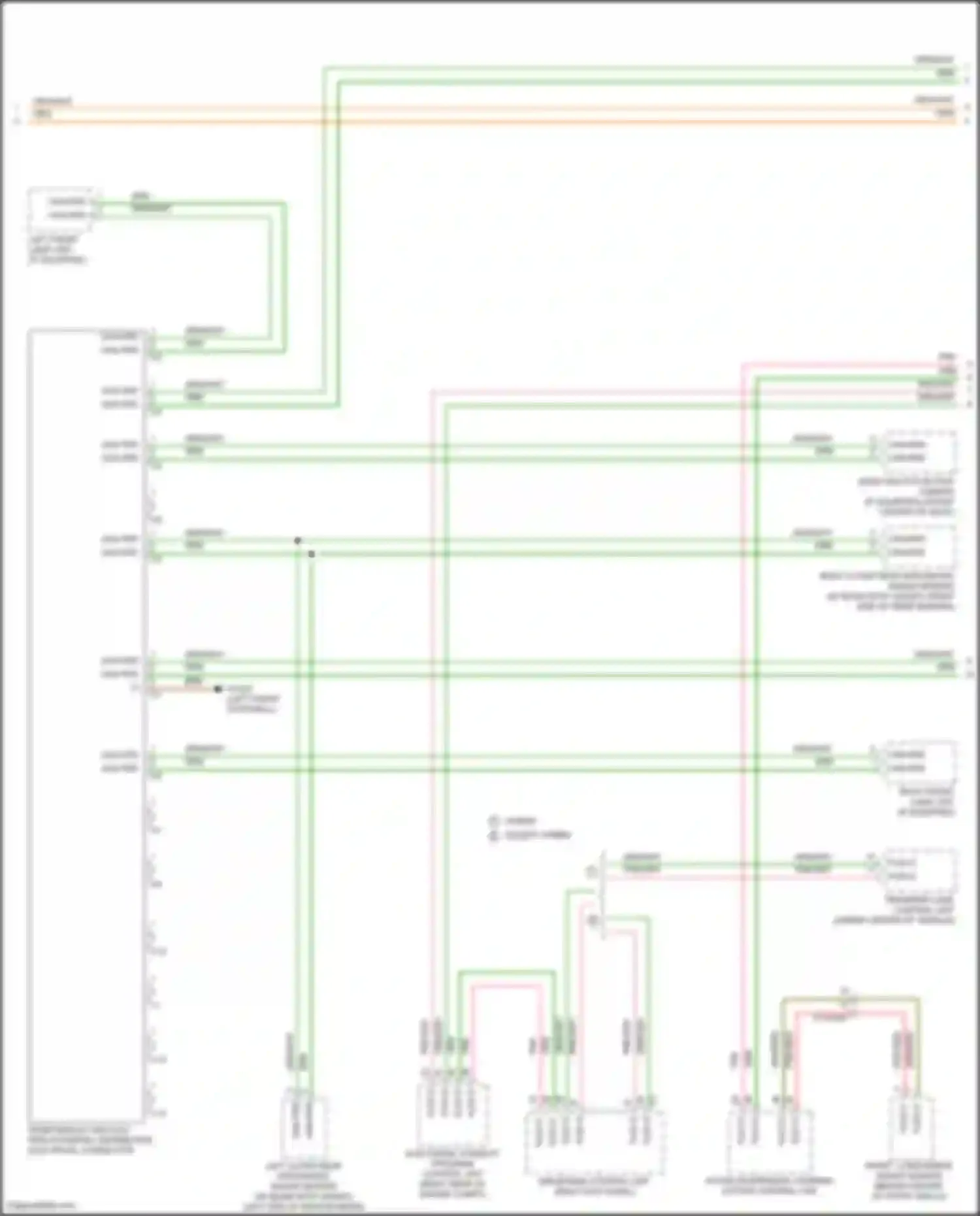 Wiring diagram left front lamp unit for Mercedes-Benz GLE-class Coupe C167 (2019-2023) (6 of 7)