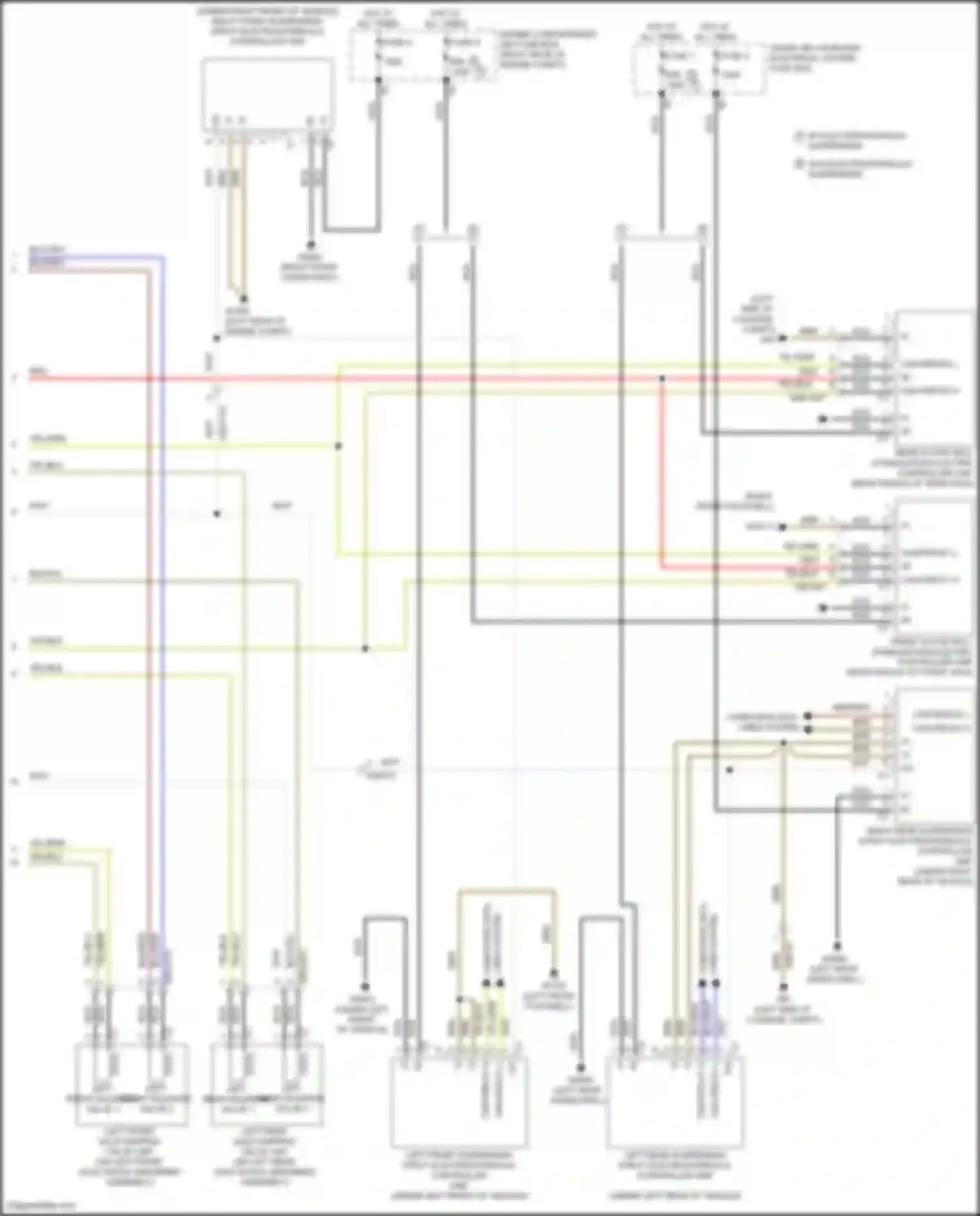 Wiring diagram left front solenoid valve 2 for Mercedes-Benz GLE-class Coupe C167 (2019-2023) (1 of 1)