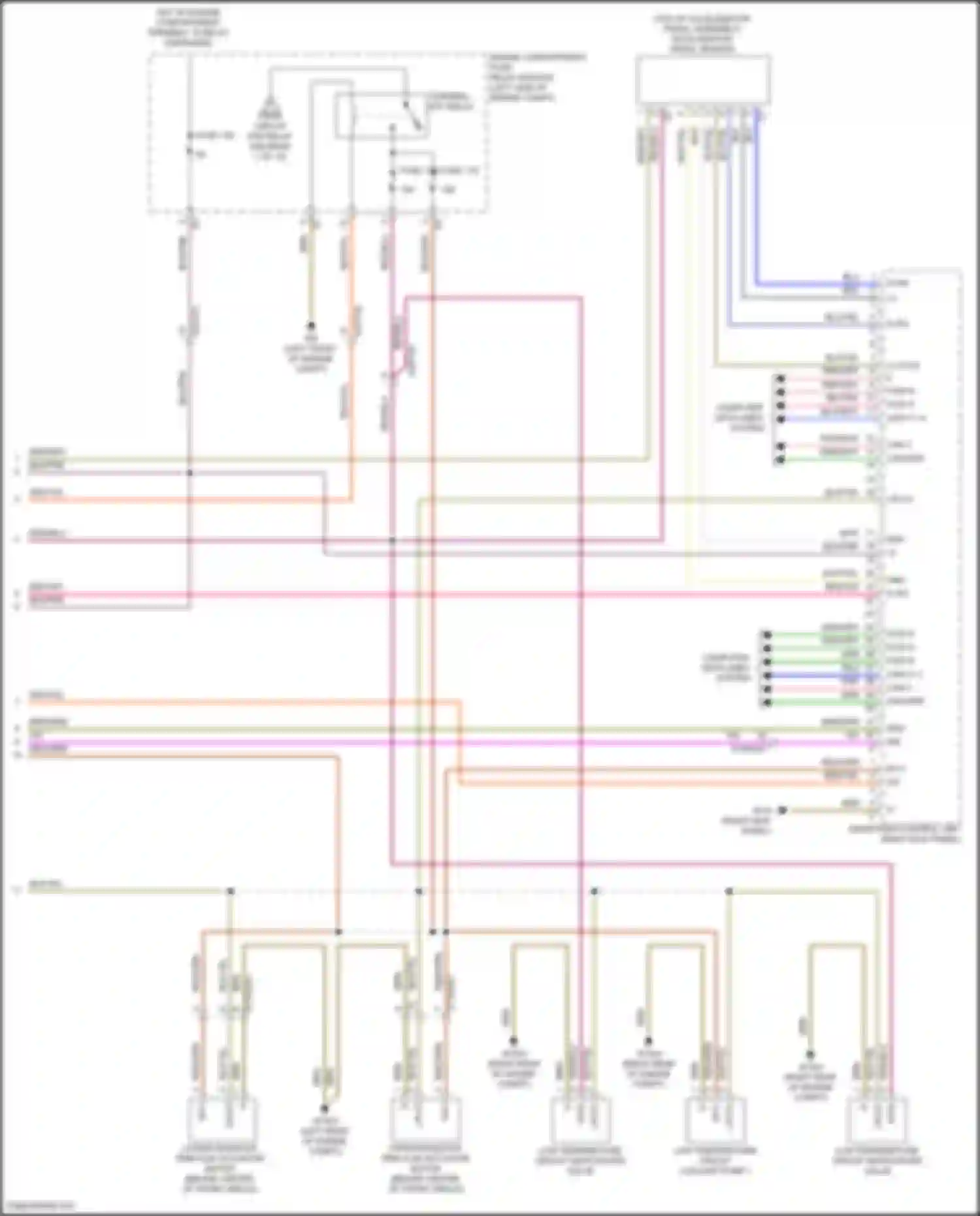 Wiring diagram low temperature circuit switchover valve for Mercedes-Benz GLE-class Coupe C167 (2019-2023) (3 of 4)