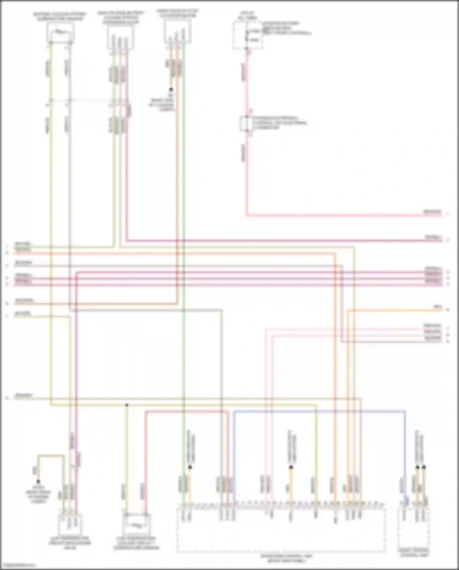 Wiring diagram low-temperature coolant circuit 1 temperature sensor for Mercedes-Benz GLE-class Coupe C167 (2019-2023) (6 of 6)