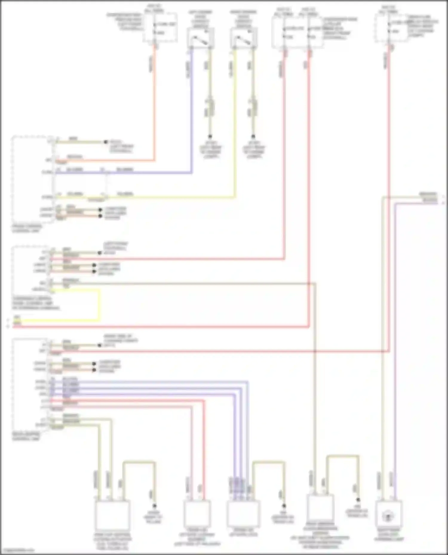Wiring diagram overhead control panel control unit for Mercedes-Benz GLE-class Coupe C167 (2019-2023) (1 of 10)