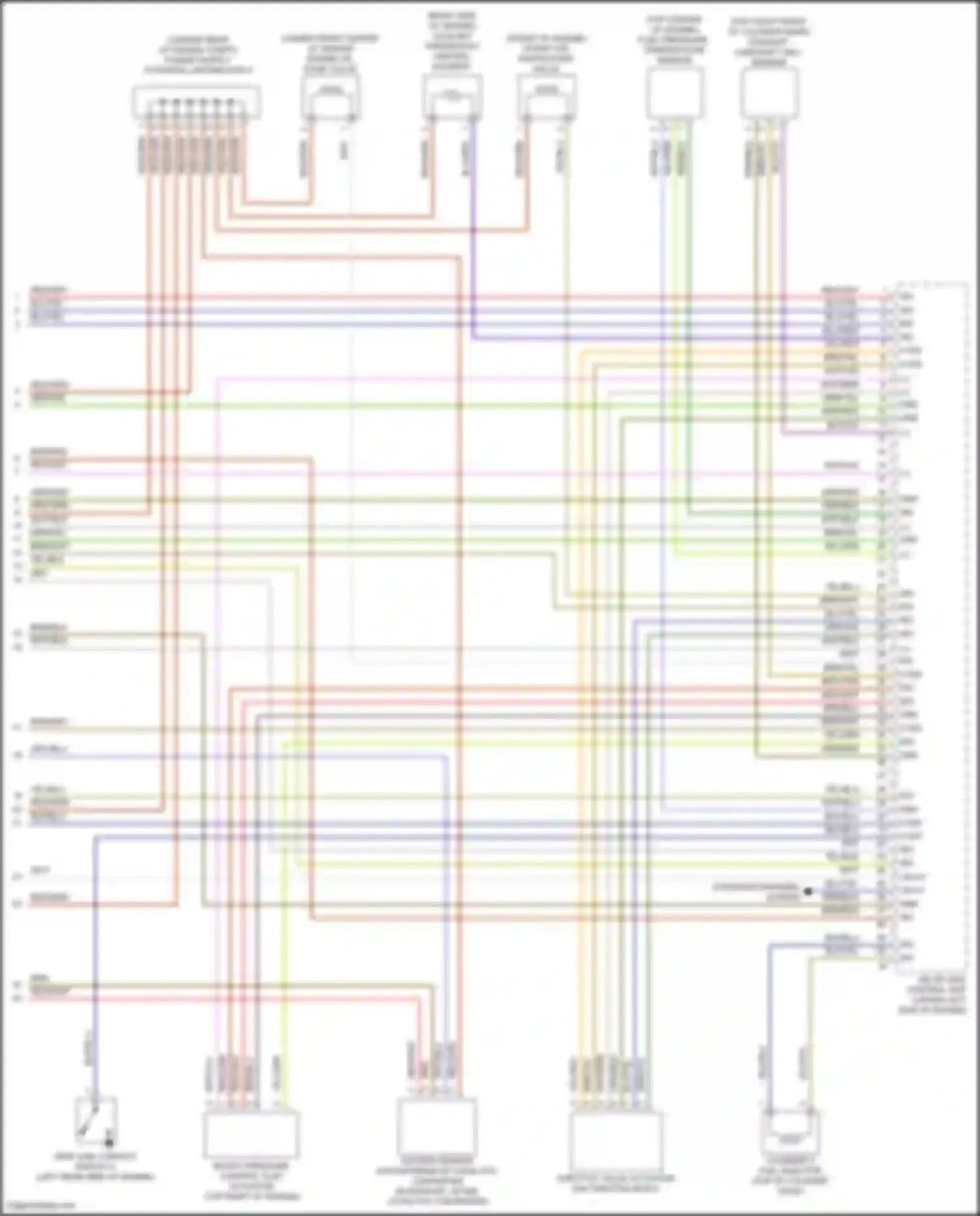 Wiring diagram oxygen sensor downstream of catalytic converter for Mercedes-Benz GLE-class Coupe C167 (2019-2023) (1 of 2)
