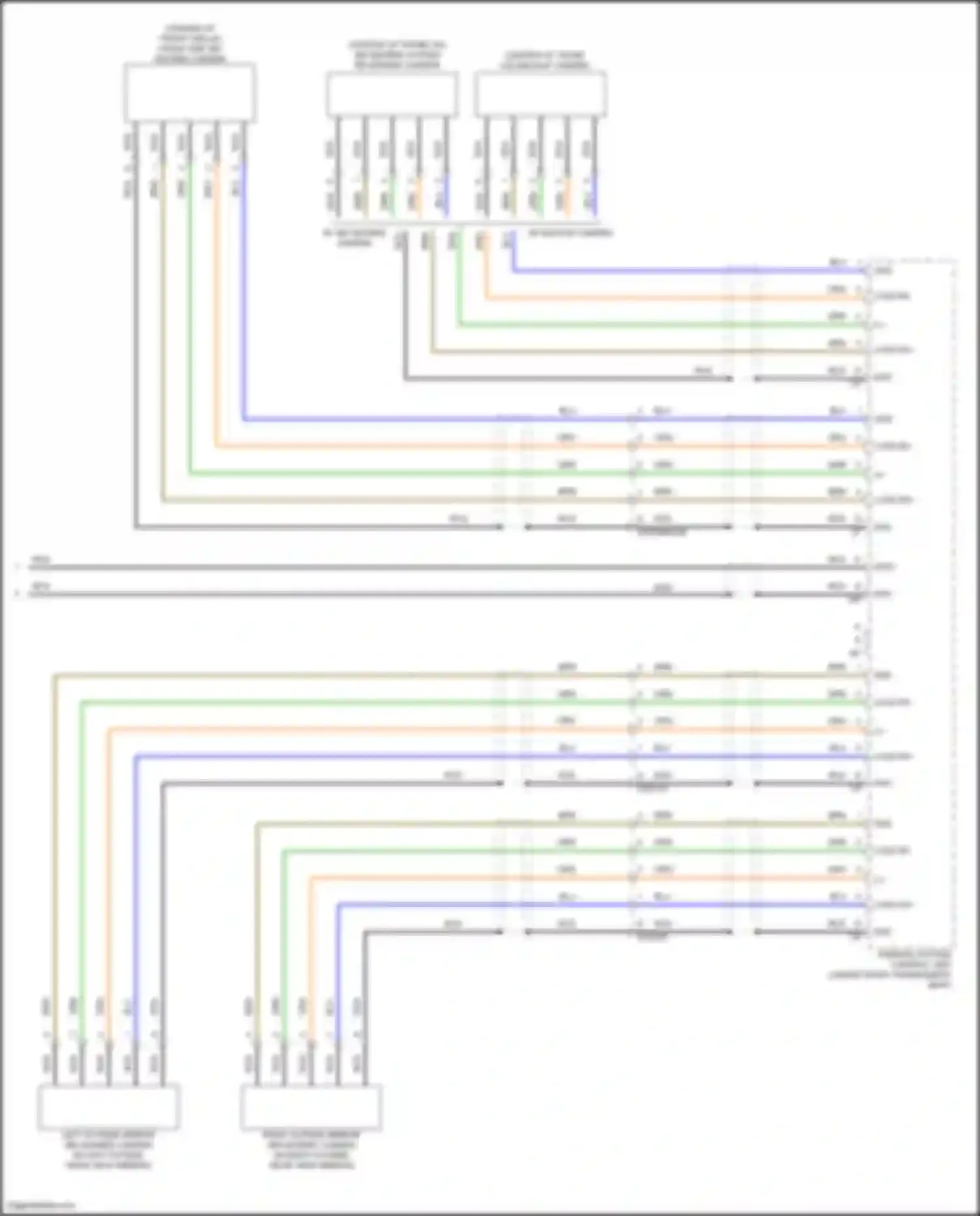 Wiring diagram parking system control unit for Mercedes-Benz GLE-class Coupe C167 (2019-2023) (6 of 7)