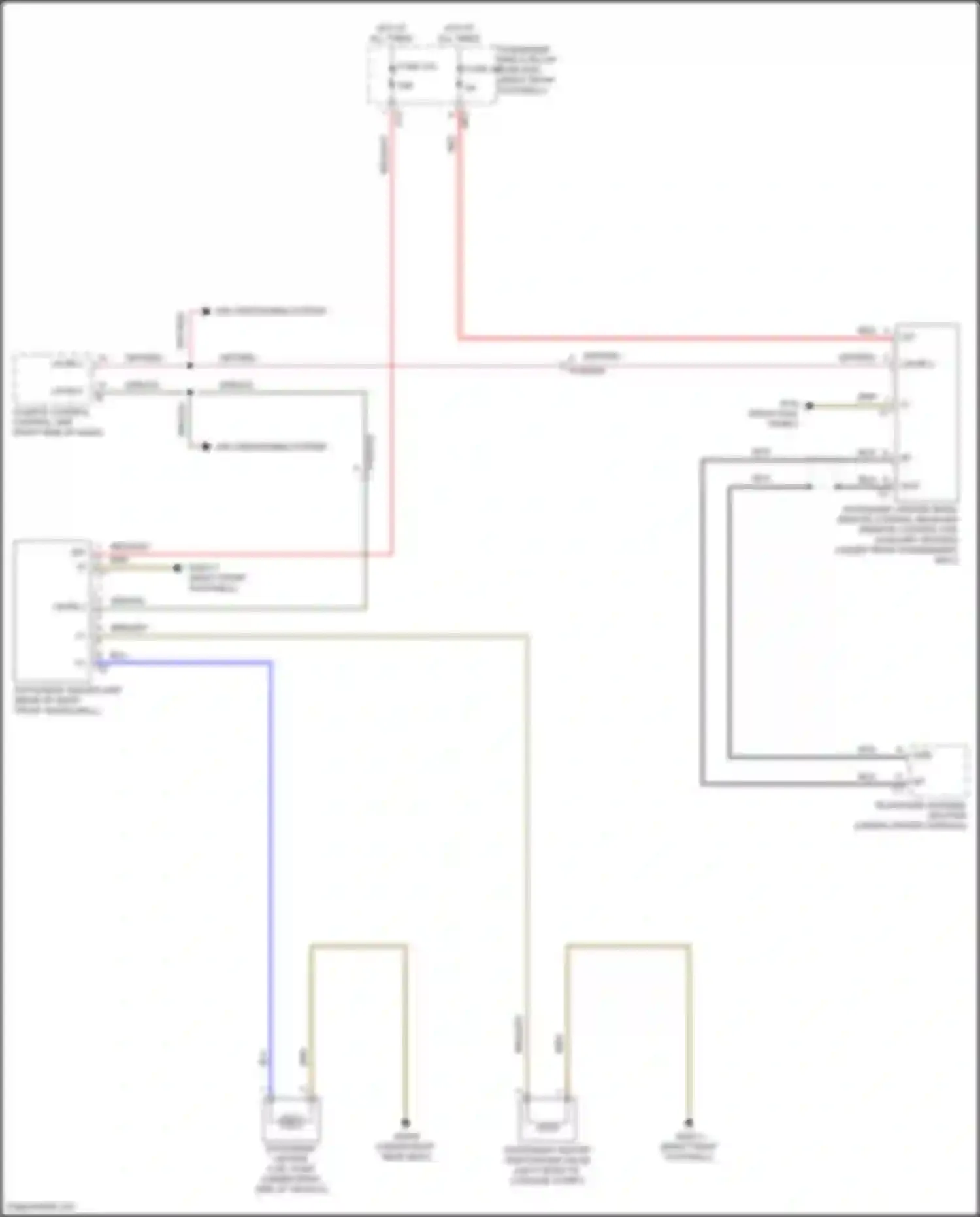 Wiring diagram passenger-side a-pillar fuse box for Mercedes-Benz GLE-class Coupe C167 (2019-2023) (10 of 54)