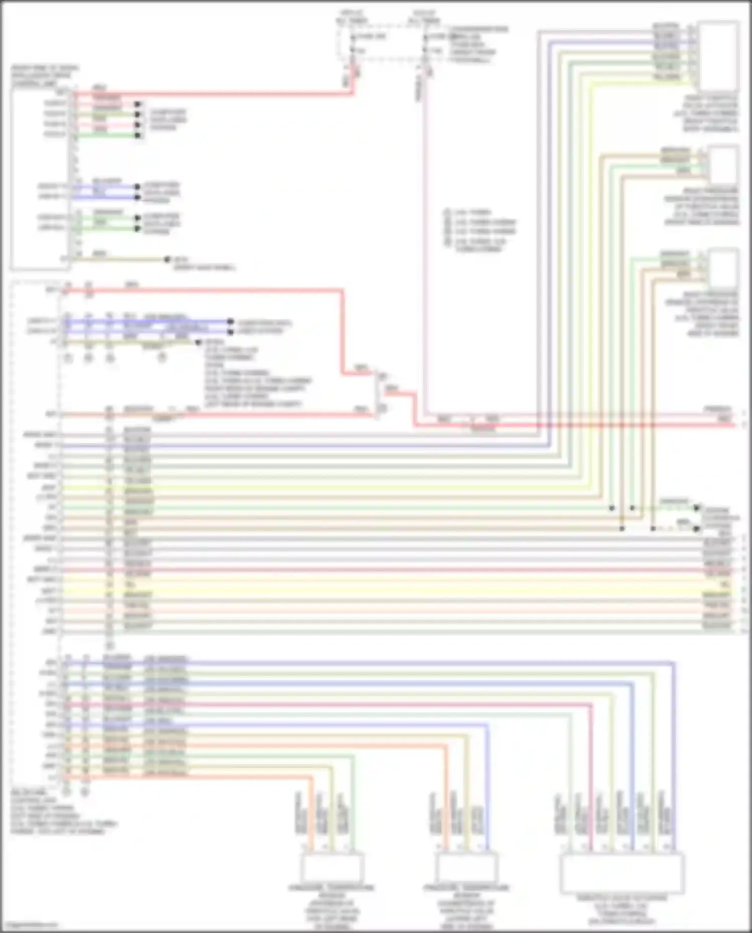Wiring diagram passenger-side a-pillar fuse box for Mercedes-Benz GLE-class Coupe C167 (2019-2023) (2 of 54)