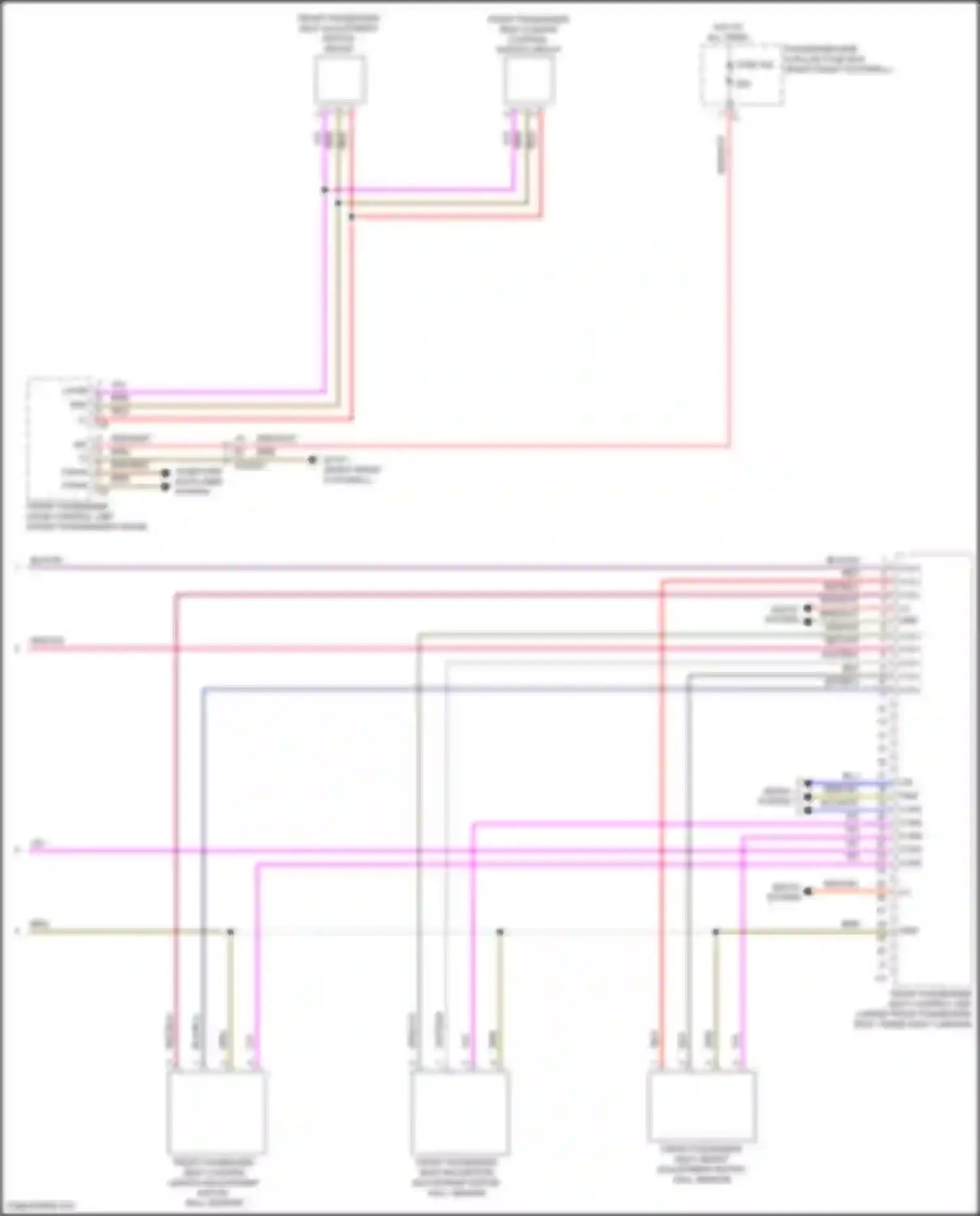 Wiring diagram passenger-side a-pillar fuse box for Mercedes-Benz GLE-class Coupe C167 (2019-2023) (18 of 54)
