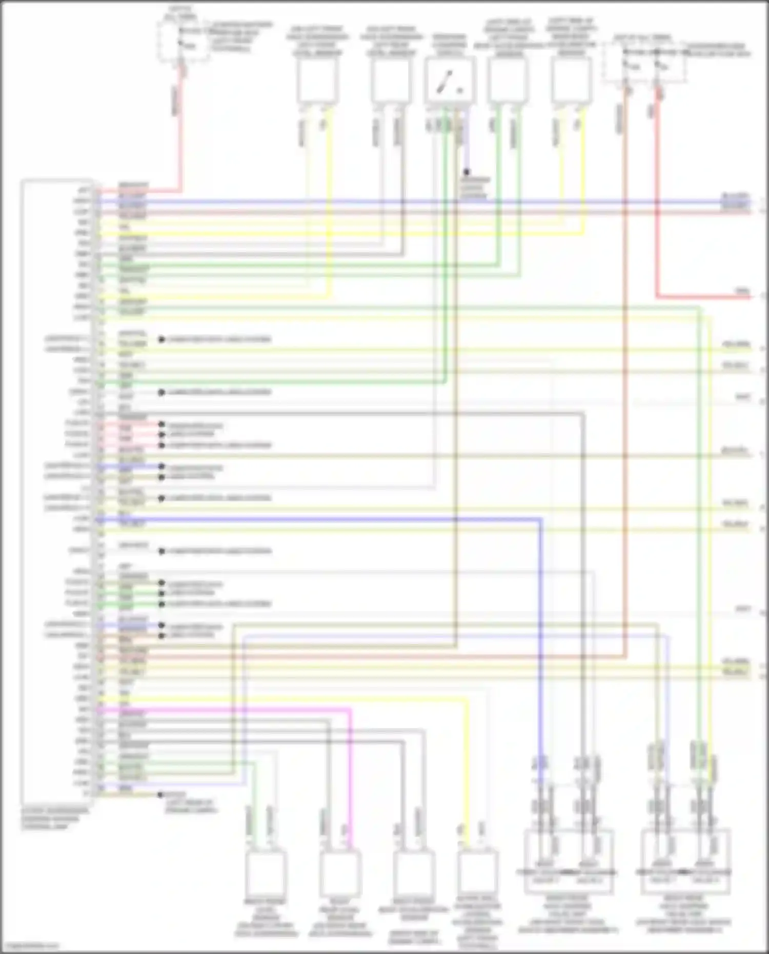 Wiring diagram passenger-side a-pillar fuse box for Mercedes-Benz GLE-class Coupe C167 (2019-2023) (3 of 54)