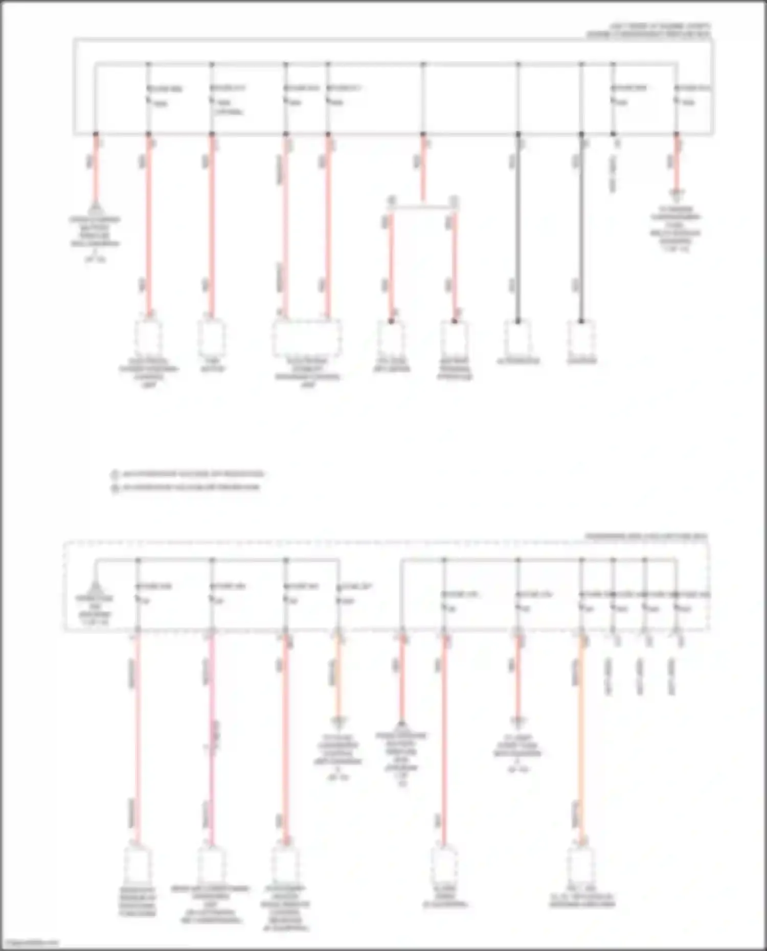 Wiring diagram rear air conditioning operating unit for Mercedes-Benz GLE-class Coupe C167 (2019-2023) (3 of 3)