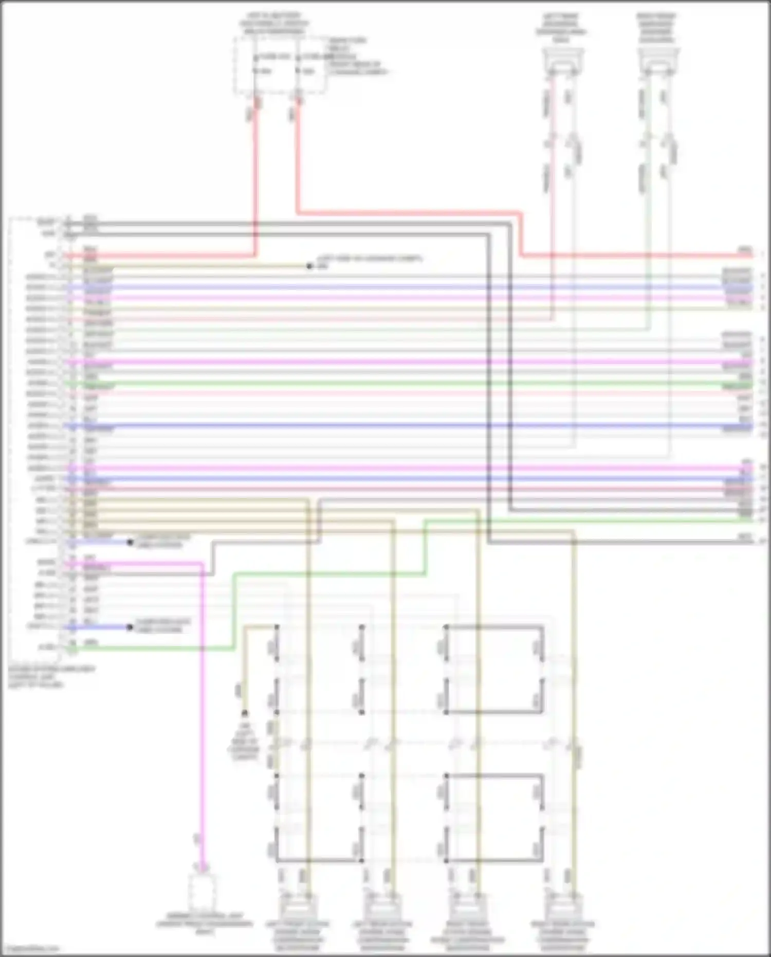Wiring diagram rear fuse, relay module for Mercedes-Benz GLE-class Coupe C167 (2019-2023) (28 of 47)