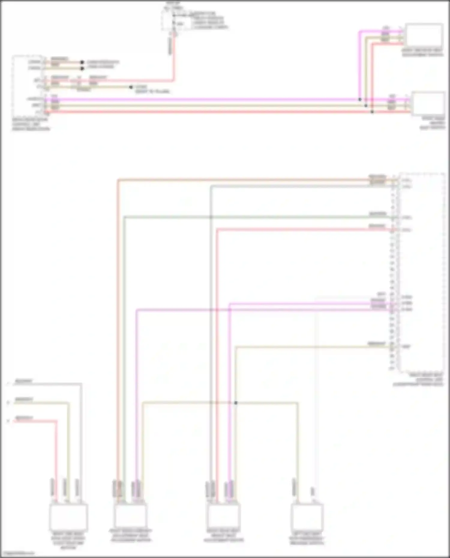 Wiring diagram rear fuse, relay module for Mercedes-Benz GLE-class Coupe C167 (2019-2023) (20 of 47)