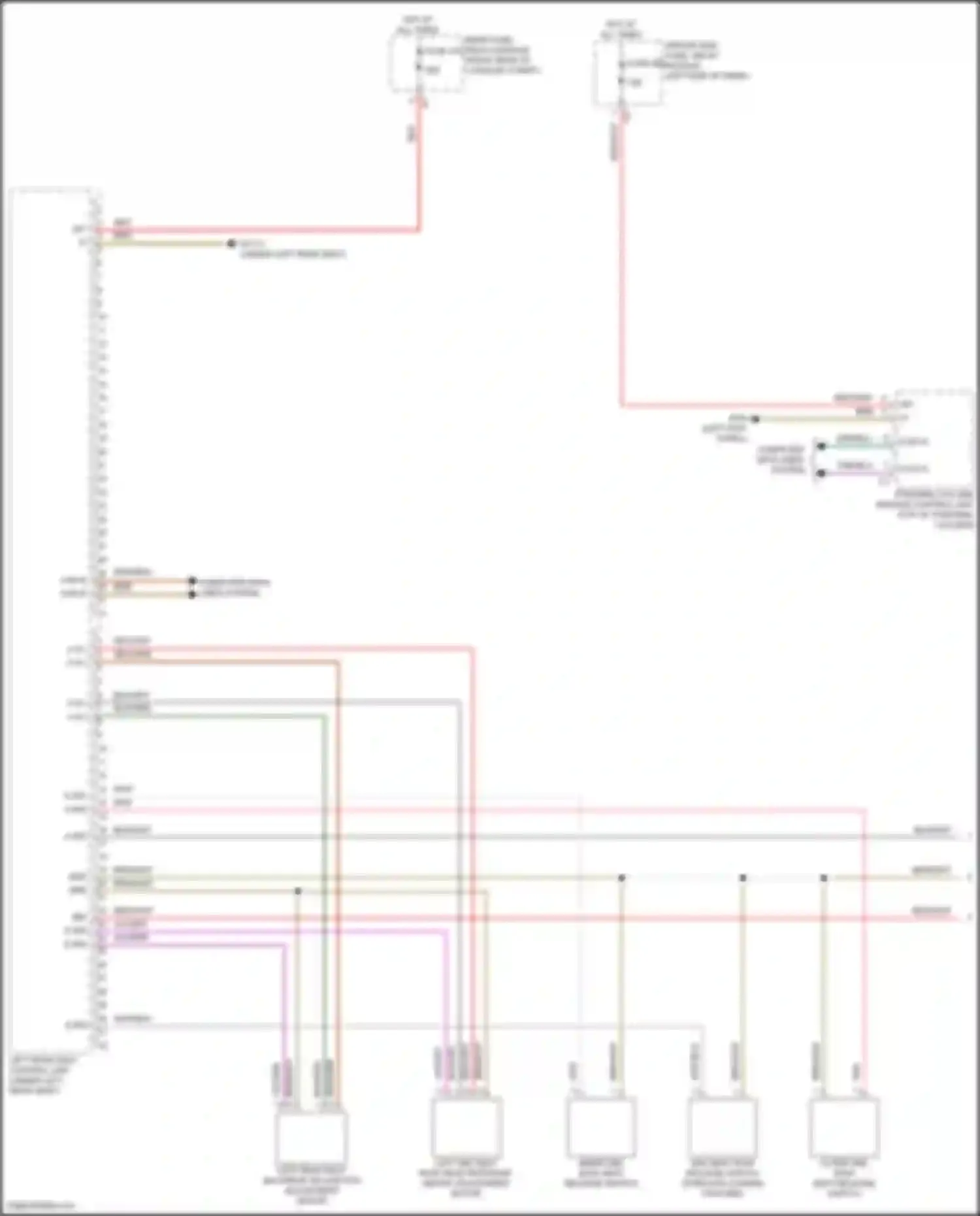 Wiring diagram rear fuse, relay module for Mercedes-Benz GLE-class Coupe C167 (2019-2023) (15 of 47)