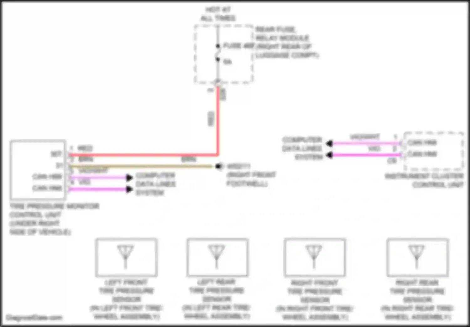 Wiring diagram rear fuse, relay module for Mercedes-Benz GLE-class Coupe C167 (2019-2023) (9 of 47)