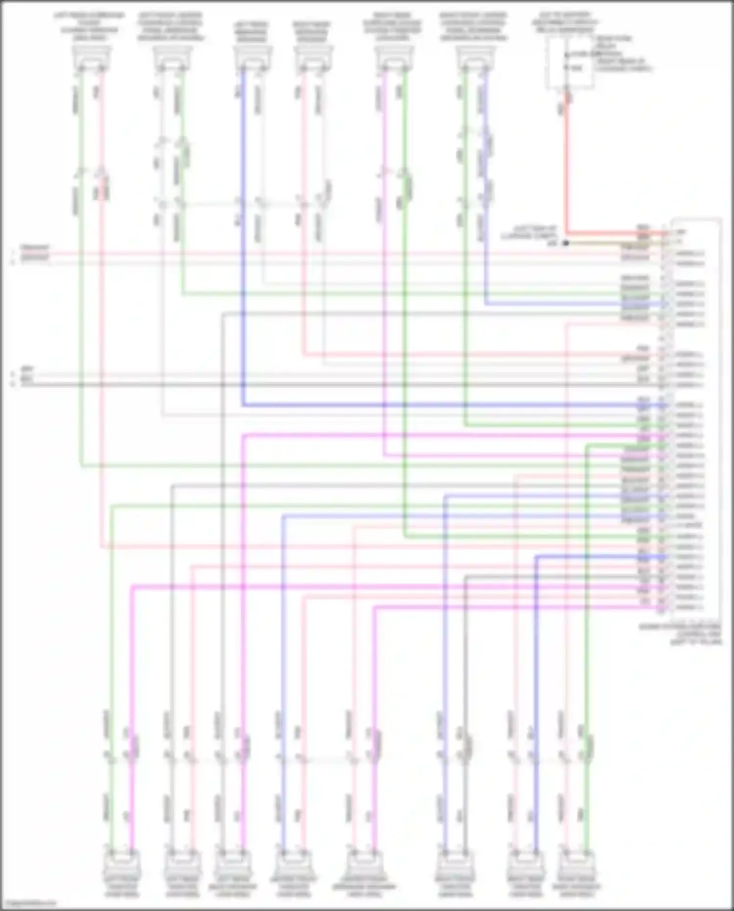 Wiring diagram rear fuse, relay module for Mercedes-Benz GLE-class Coupe C167 (2019-2023) (40 of 47)