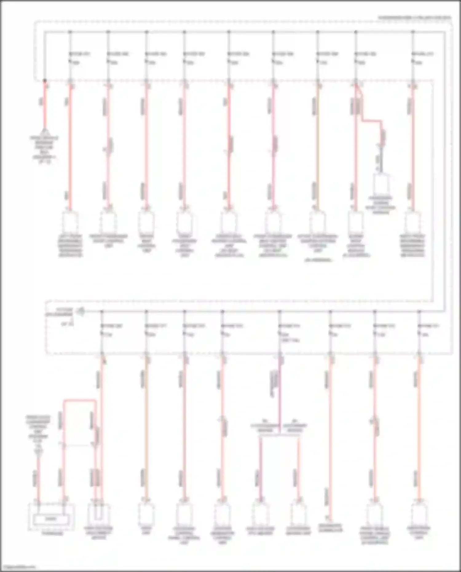 Wiring diagram right front reversible emergency tensioning retractor for Mercedes-Benz GLE-class Coupe C167 (2019-2023) (4 of 4)