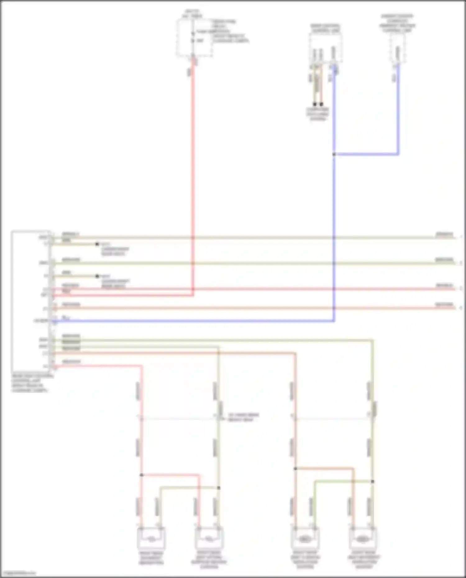 Wiring diagram right rear backrest heated pad for Mercedes-Benz GLE-class Coupe C167 (2019-2023) (1 of 1)
