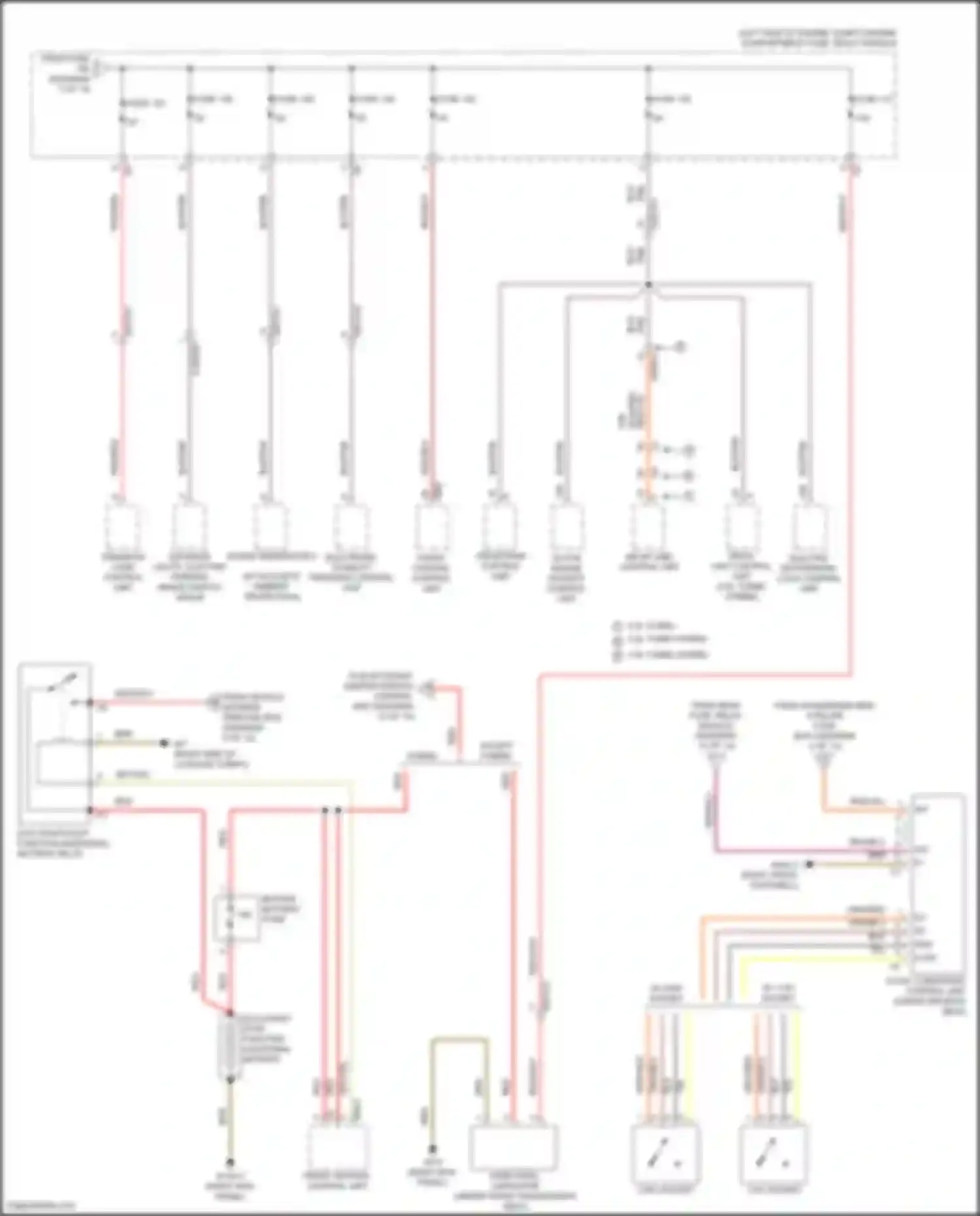 Wiring diagram transfer case control unit for Mercedes-Benz GLE-class Coupe C167 (2019-2023) (4 of 5)