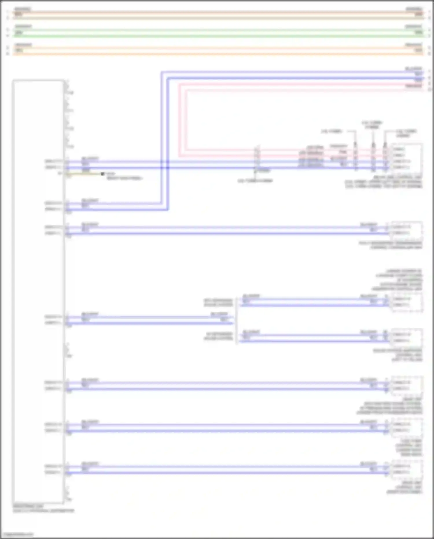 Wiring diagram w/o advanced sound system for Mercedes-Benz GLE-class Coupe C167 (2019-2023) (1 of 1)